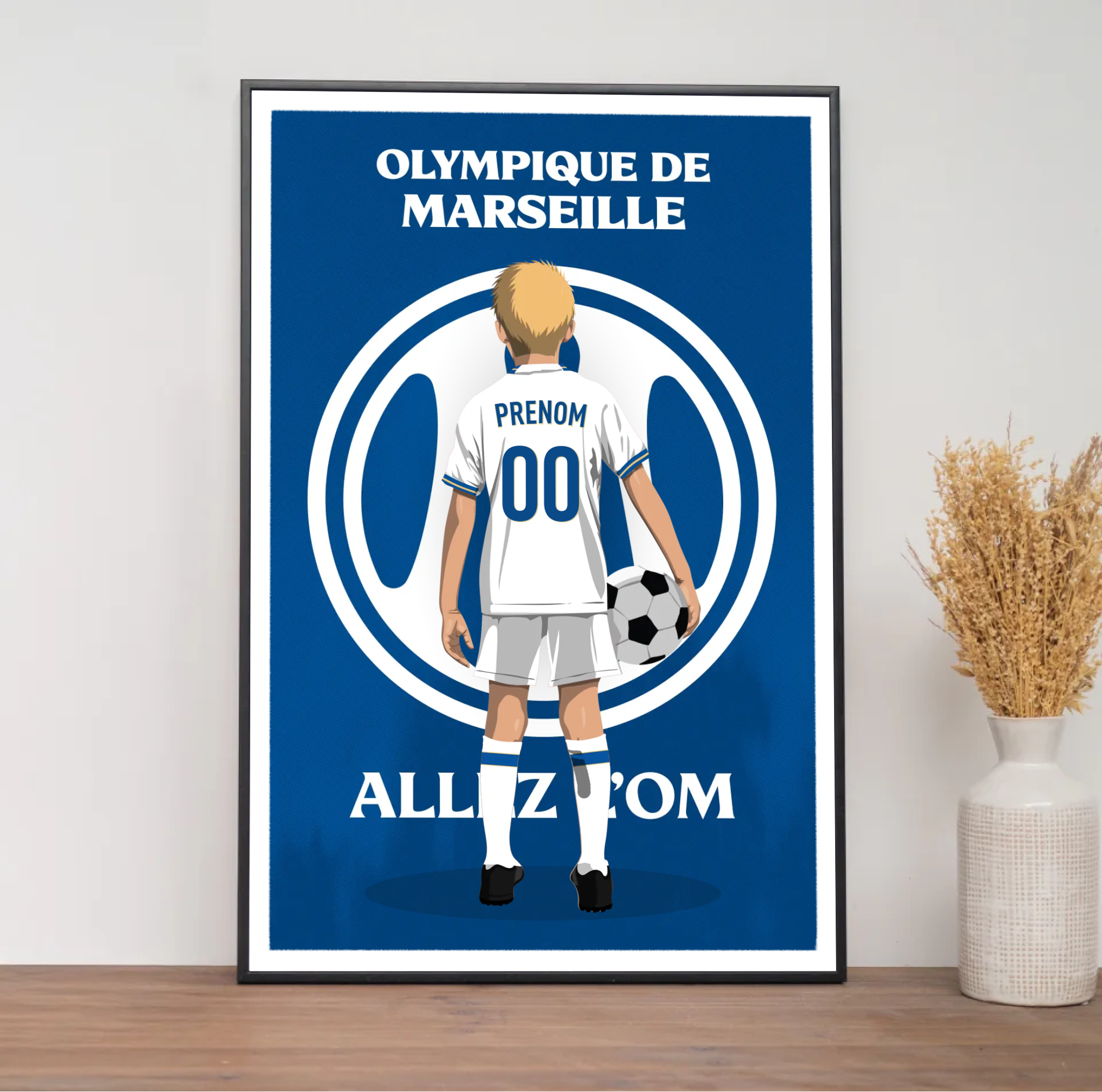 Affiche OM - Enfant Personnalisé 2026