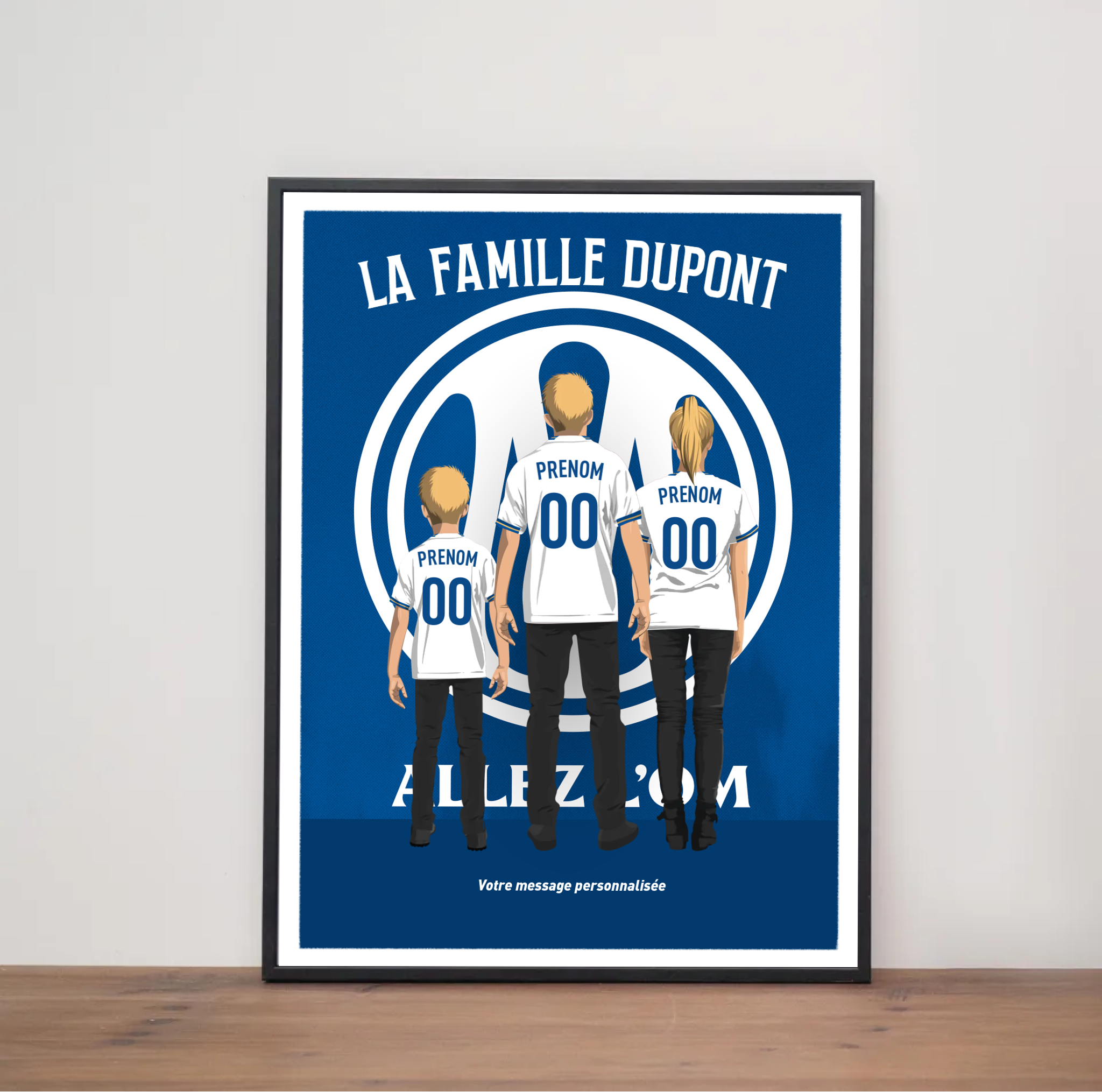 Affiche OM - Famille Personnalisée 2026