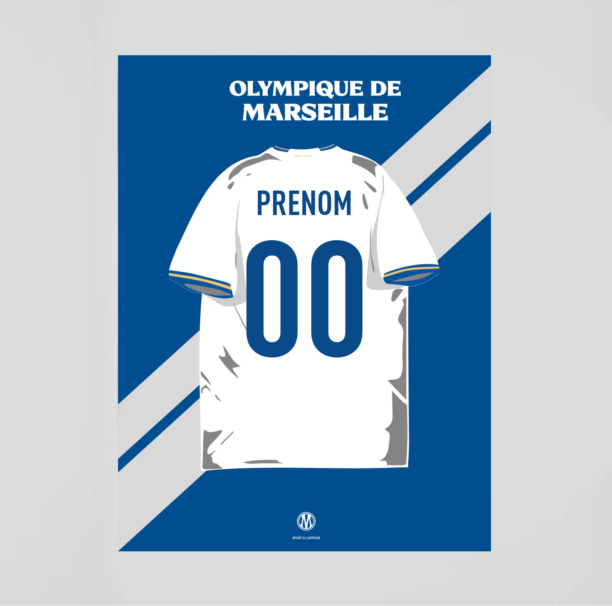 Affiche OM - Maillot Personnalisé 2026