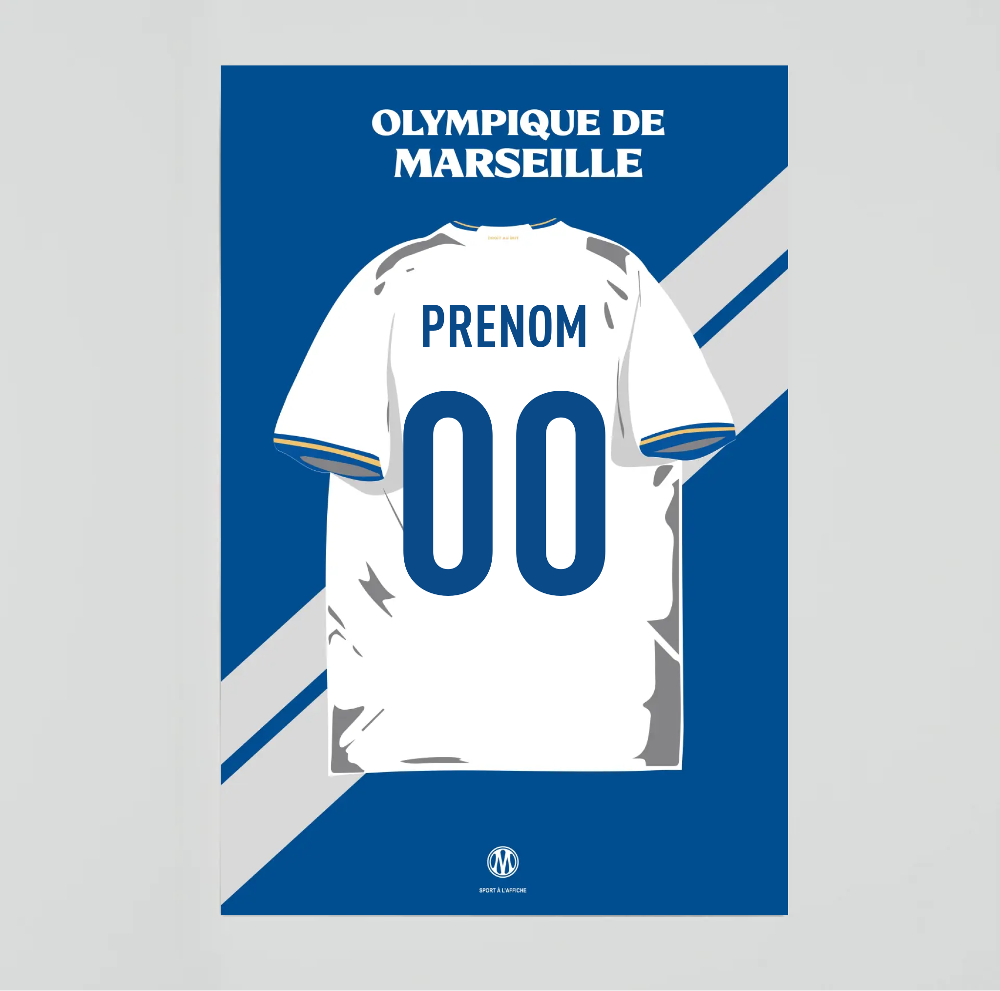 Affiche OM - Maillot Personnalisé 2026