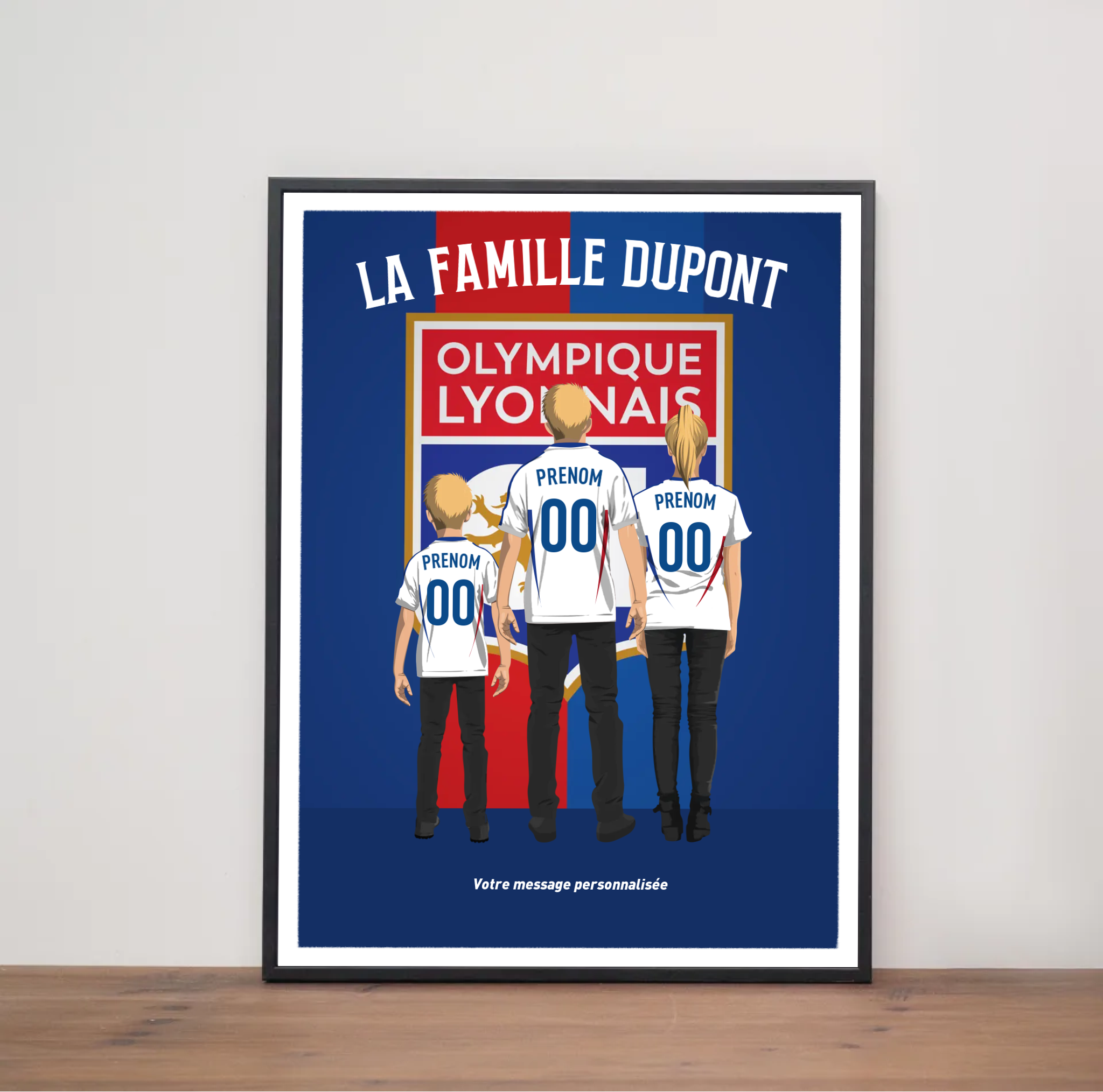Affiche OL - Famille Personnalisée