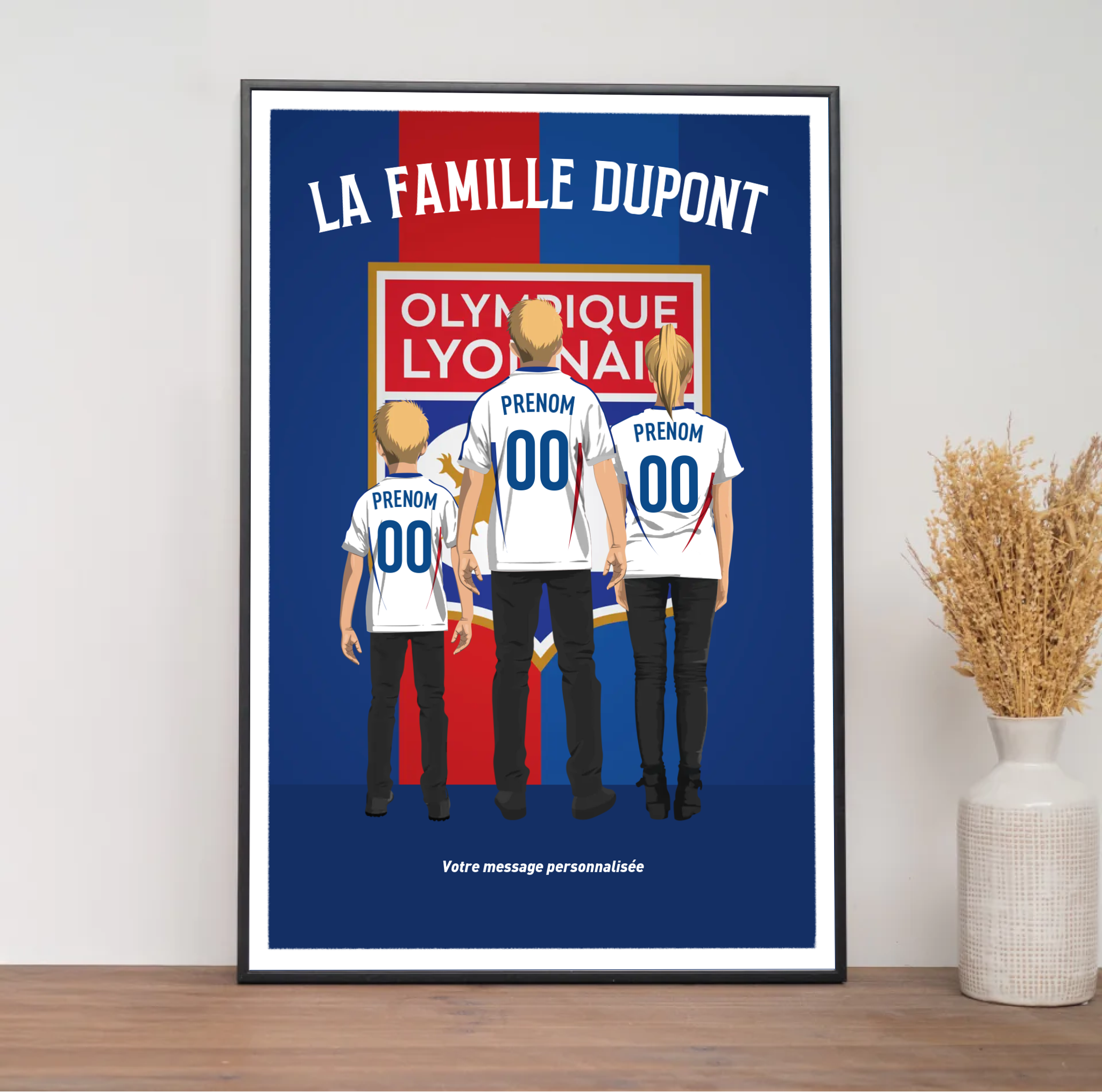 Affiche OL - Famille Personnalisée