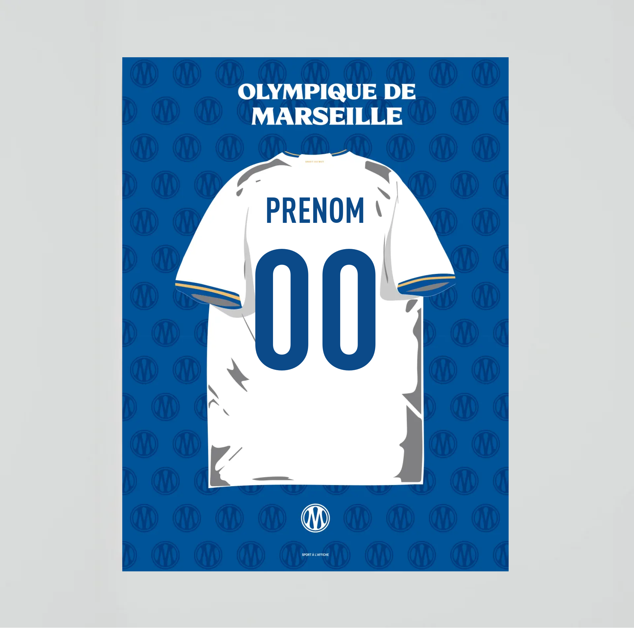 Affiche OM - Maillot Personnalisé 2026