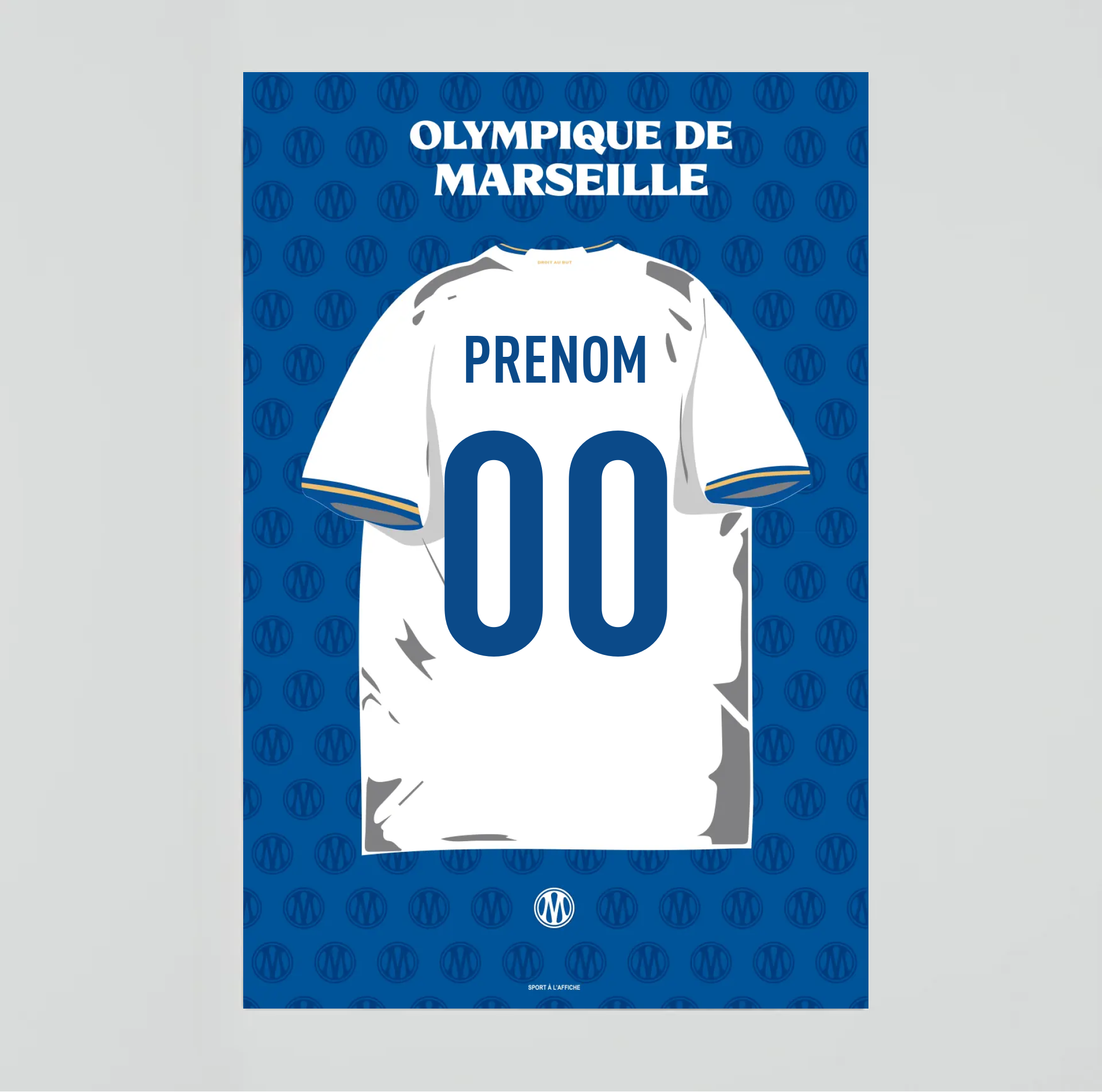 Affiche OM - Maillot Personnalisé 2026