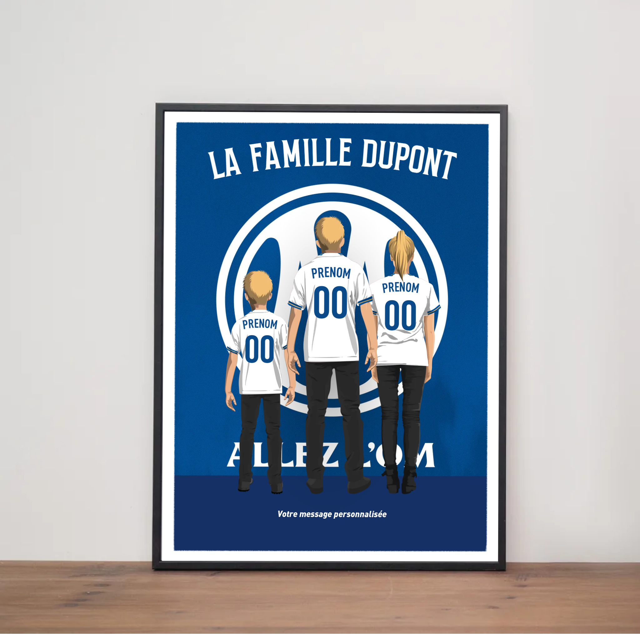 Affiche OM - Famille Personnalisée 2026