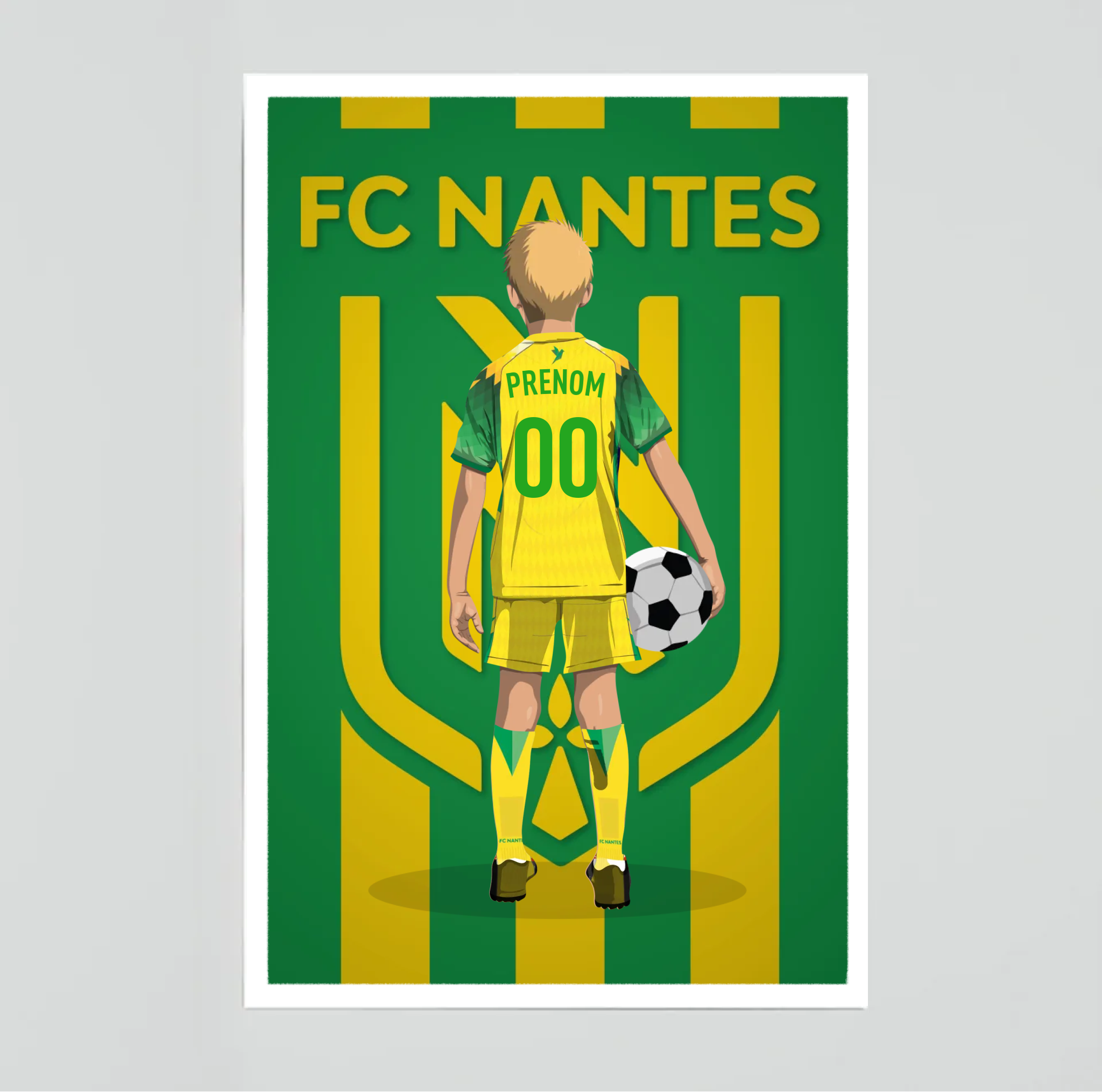 Affiche FC Nantes - Enfant Personnalisé