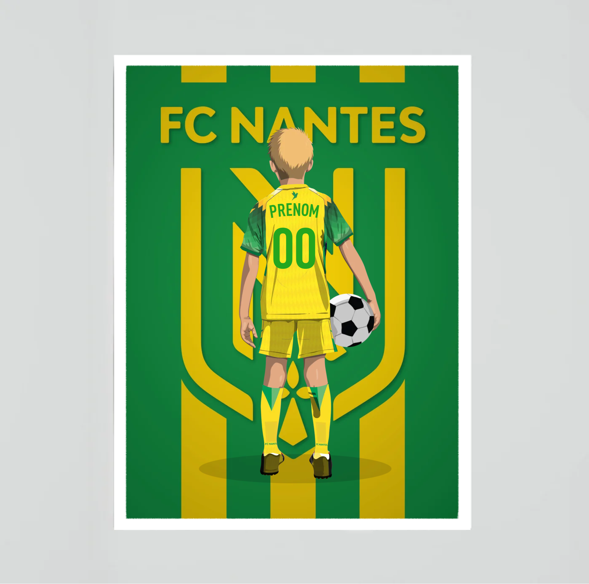 Affiche FC Nantes - Enfant Personnalisé