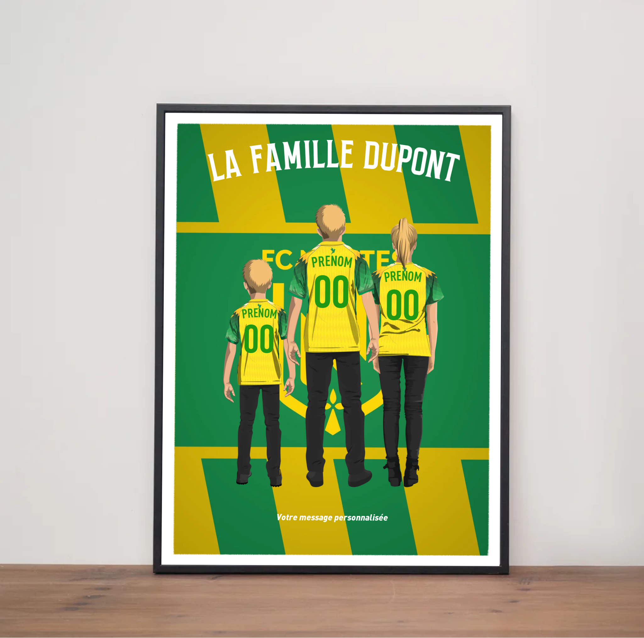 Affiche FC Nantes - Famille Personnalisée