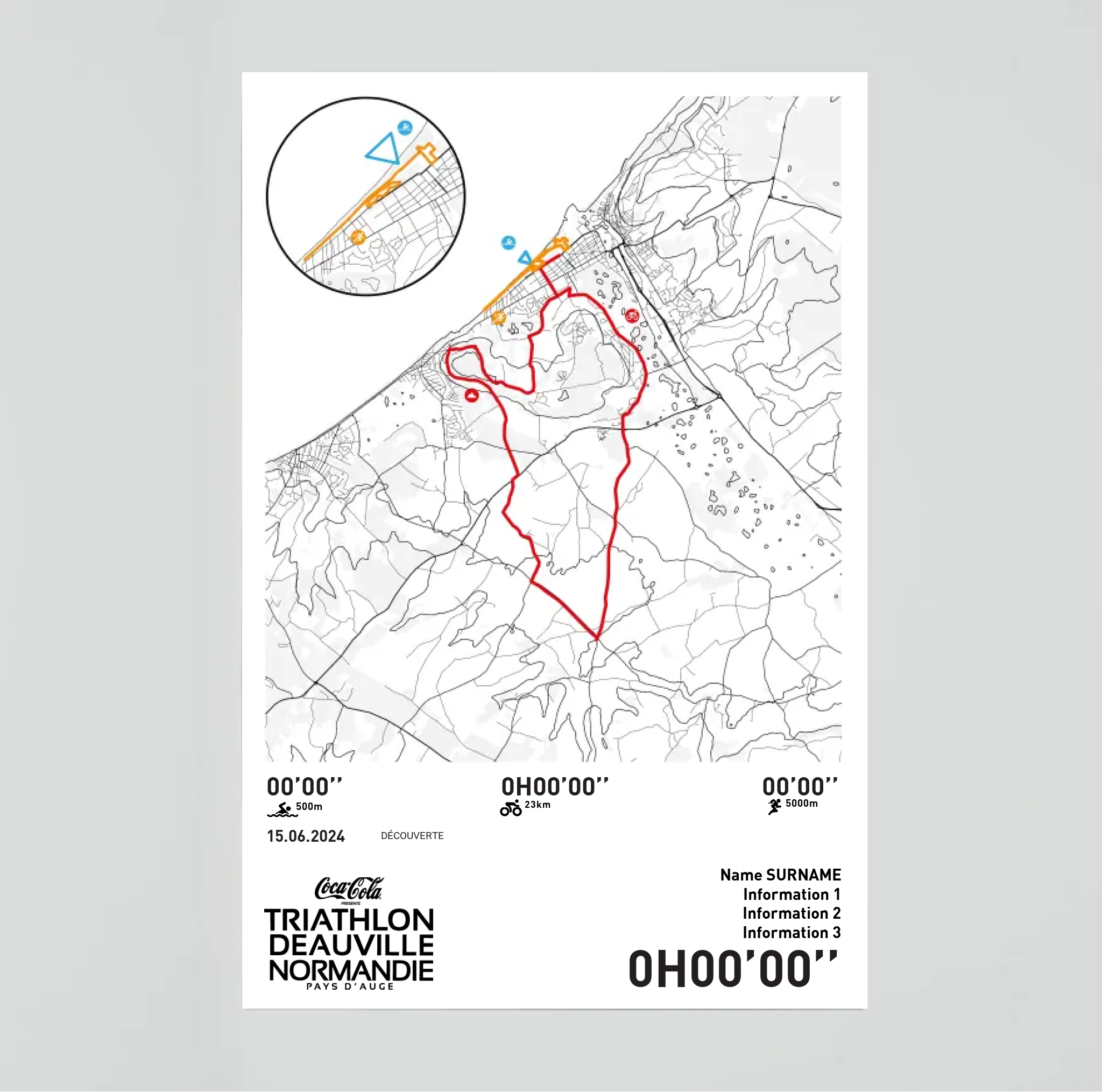 Affiche Triathlon de Deauville - Découverte