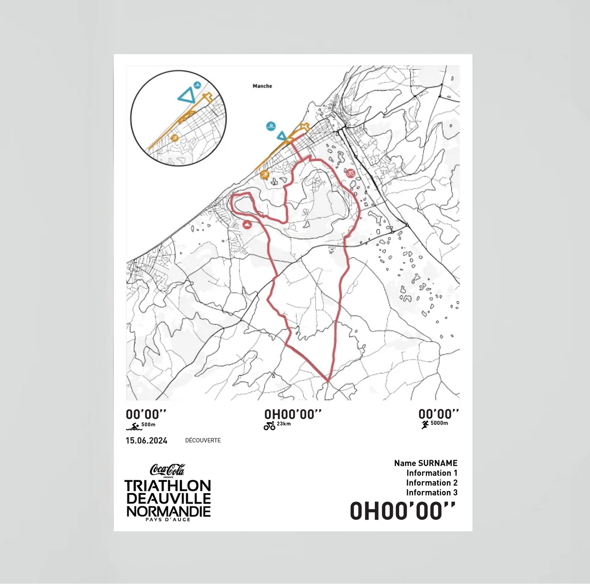 Affiche Triathlon de Deauville - Découverte