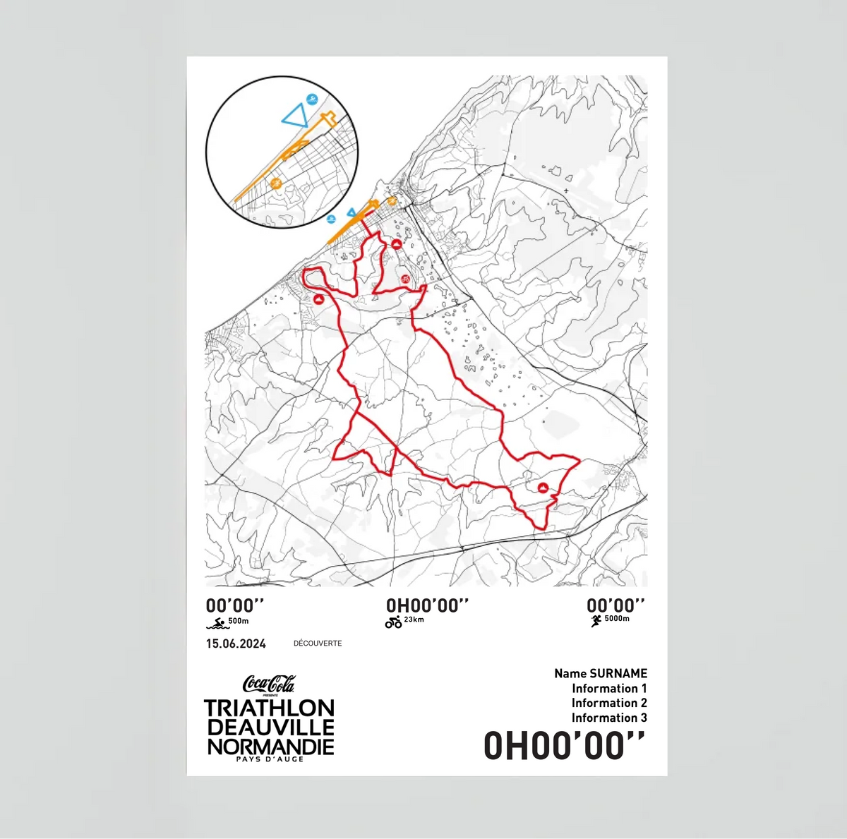 Affiche Triathlon de Deauville - Longue Distance