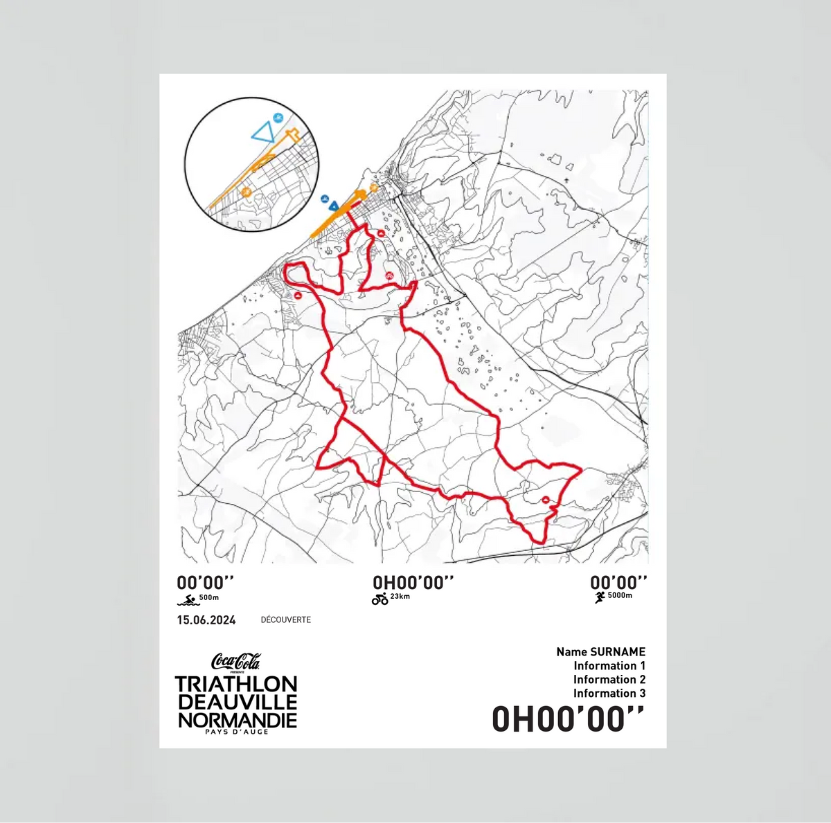 Affiche Triathlon de Deauville - Longue Distance