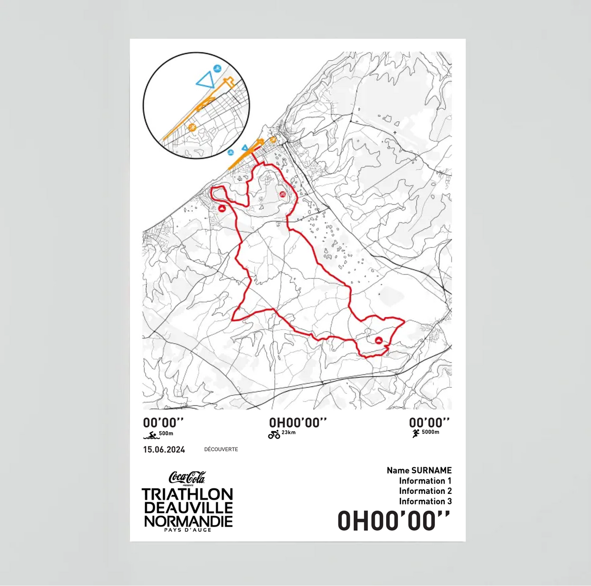 Affiche Triathlon de Deauville - Distance Olympique 750