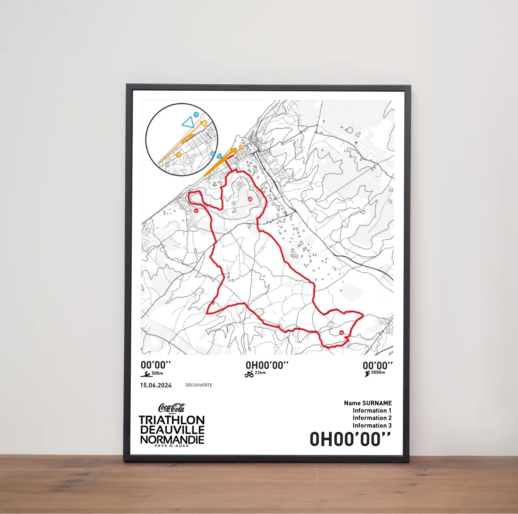 Affiche Triathlon de Deauville - Distance Olympique 750