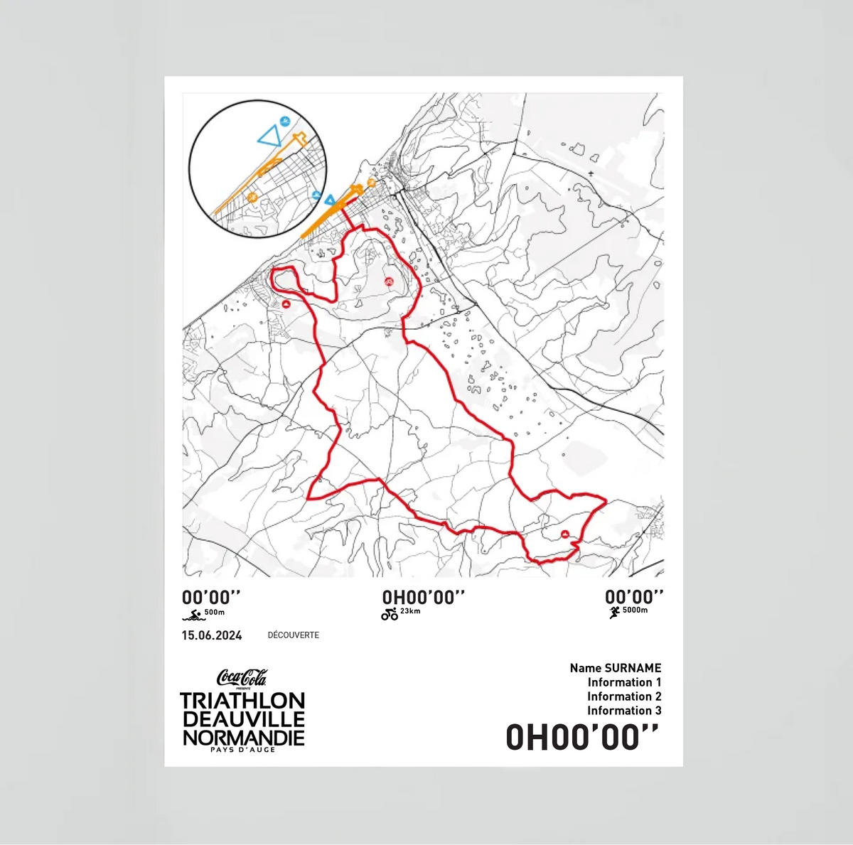 Affiche Triathlon de Deauville - Distance Olympique 750