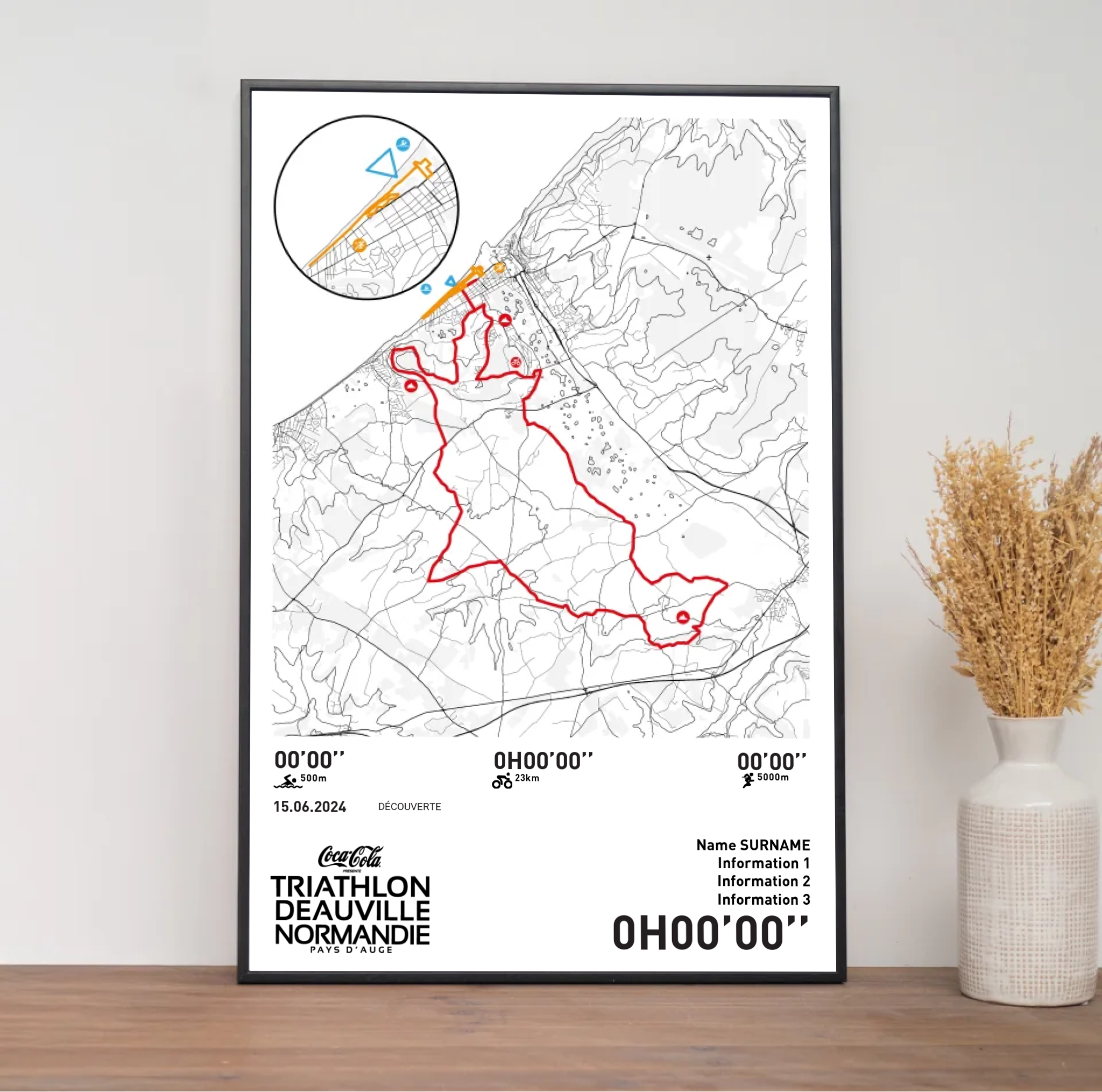 Affiche Triathlon de Deauville - Distance Olympique