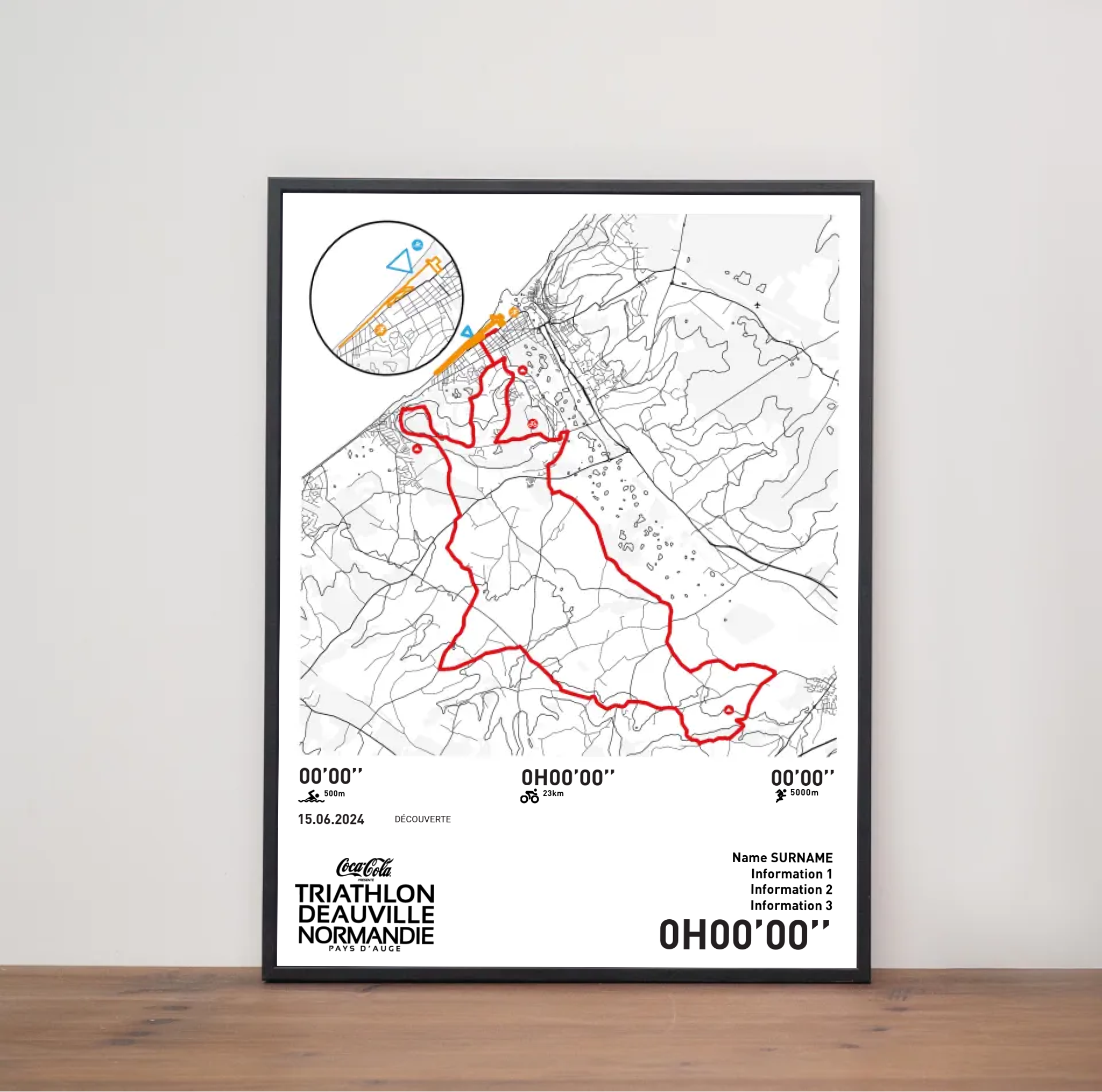 Affiche Triathlon de Deauville - Distance Olympique