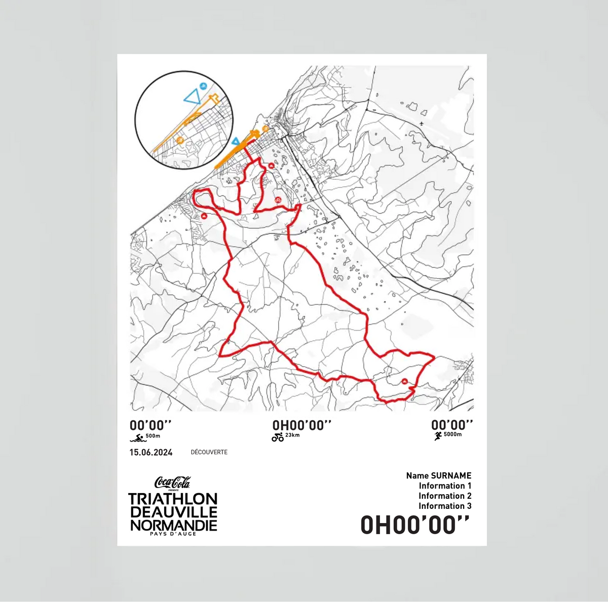 Affiche Triathlon de Deauville - Distance Olympique