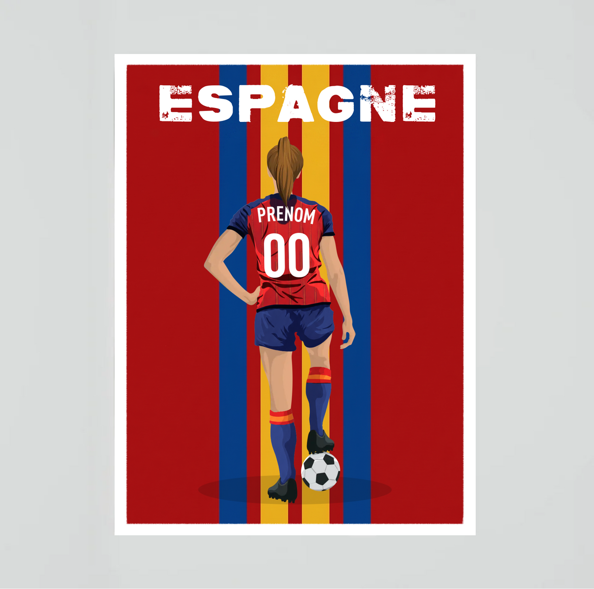 Affiche Foot Espagne - Adulte Personnalisé