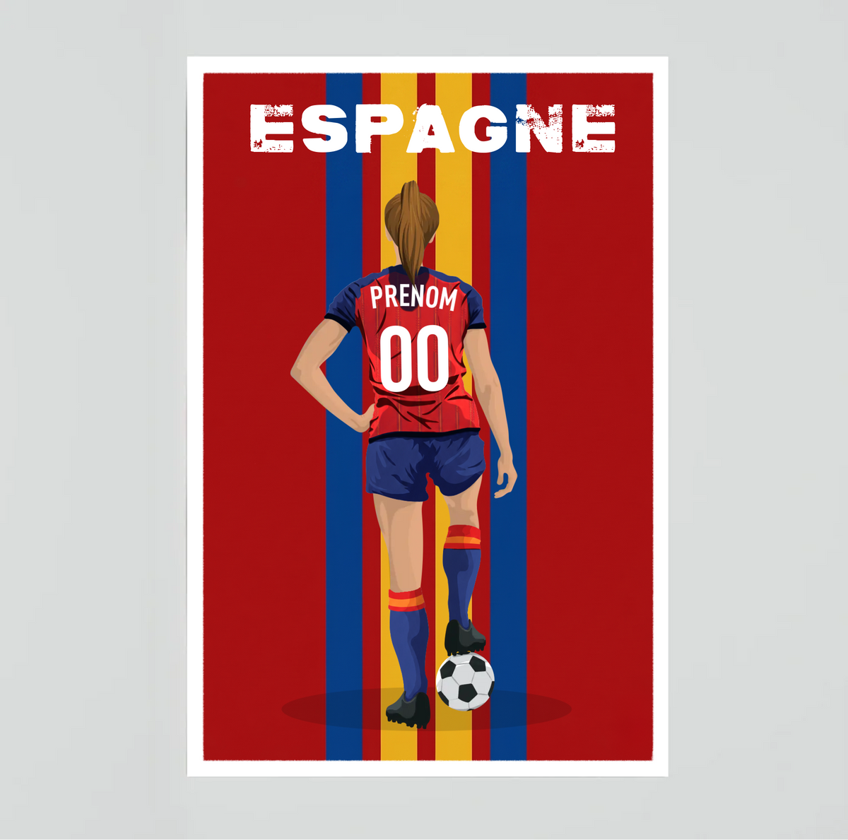 Affiche Foot Espagne - Adulte Personnalisé