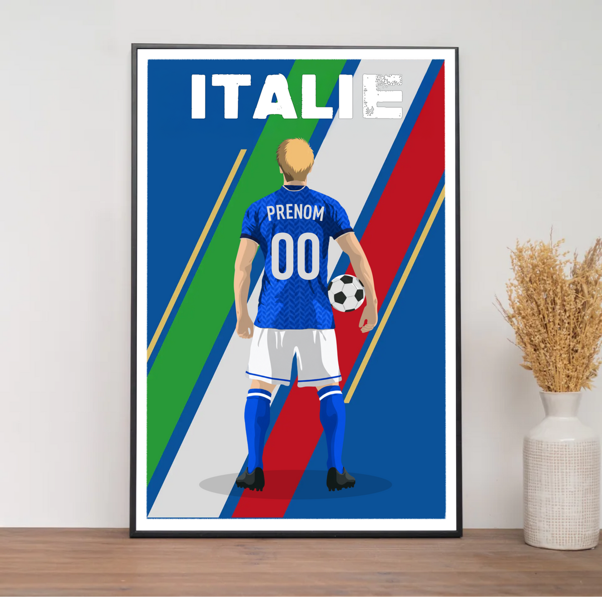 Affiche Foot Italie - Adulte Personnalisé