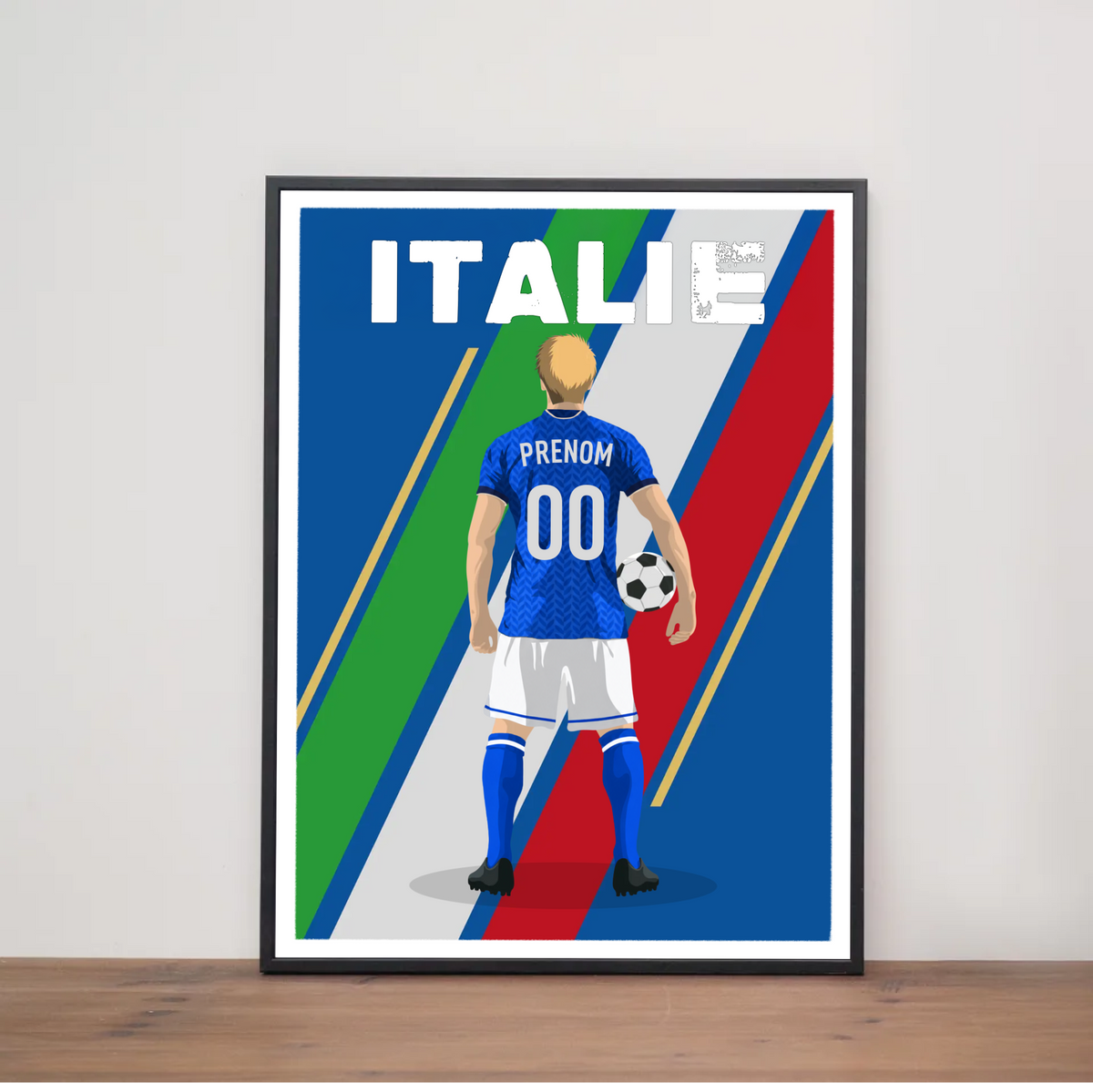 Affiche Foot Italie - Adulte Personnalisé