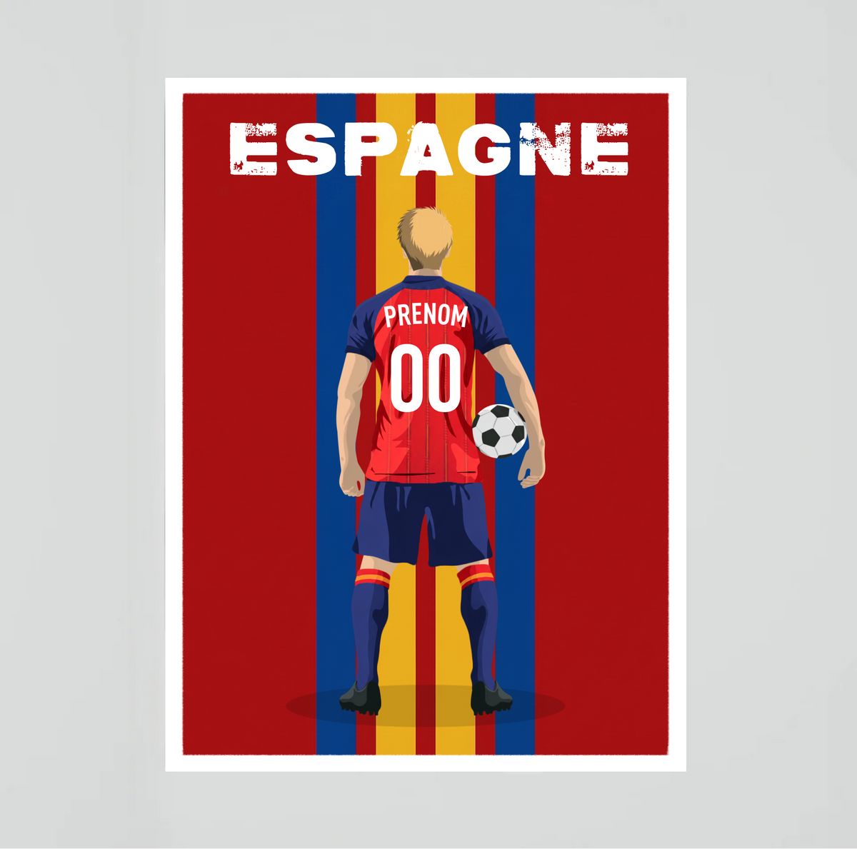 Affiche Foot Espagne - Adulte Personnalisé