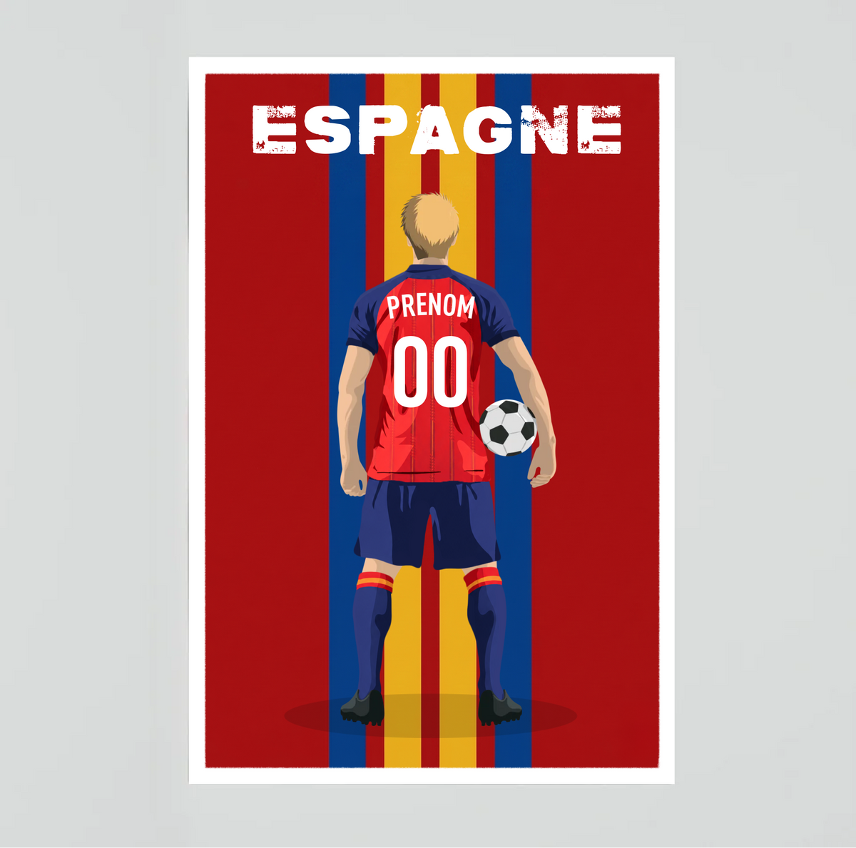 Affiche Foot Espagne - Adulte Personnalisé