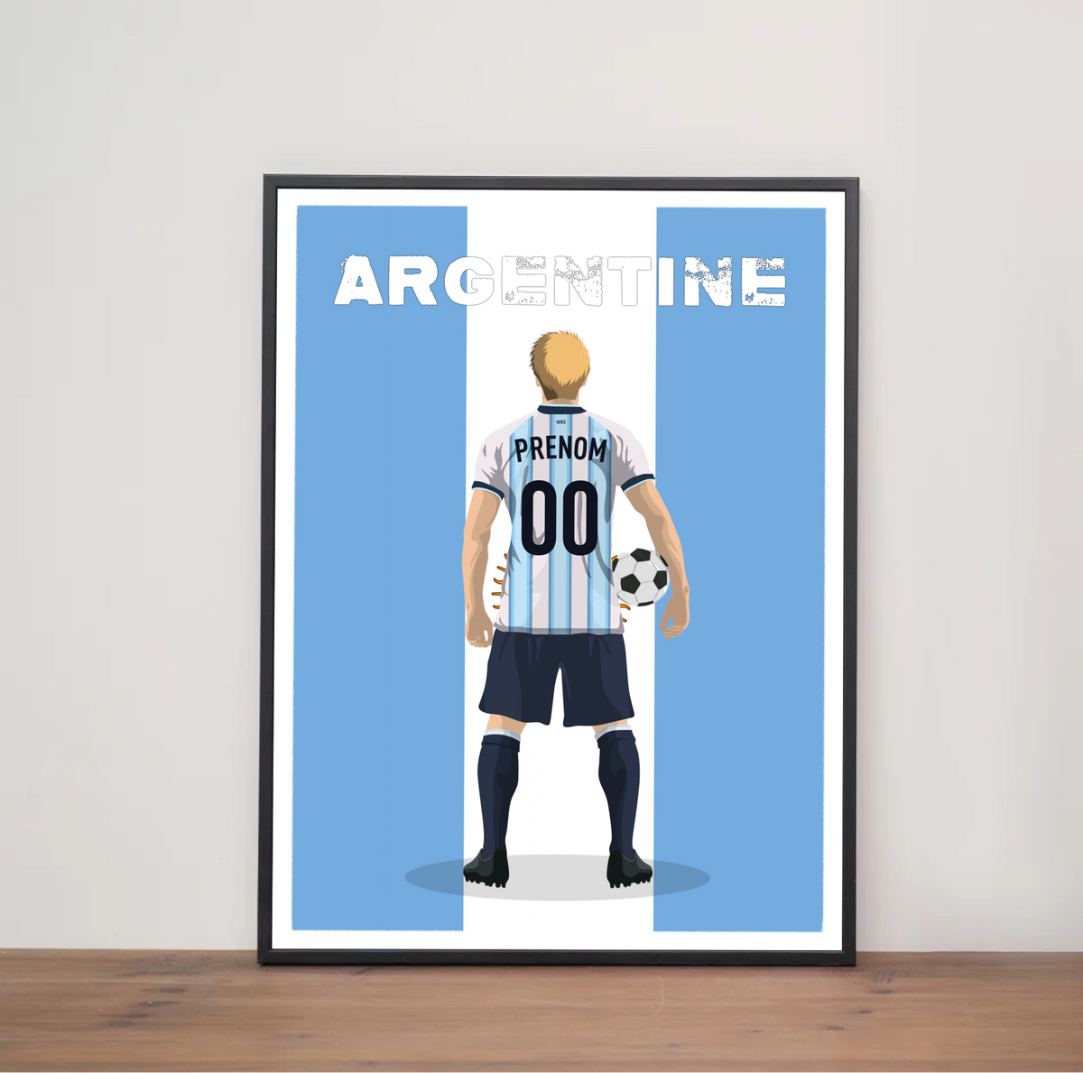 Affiche Foot Argentine - Adulte Personnalisé