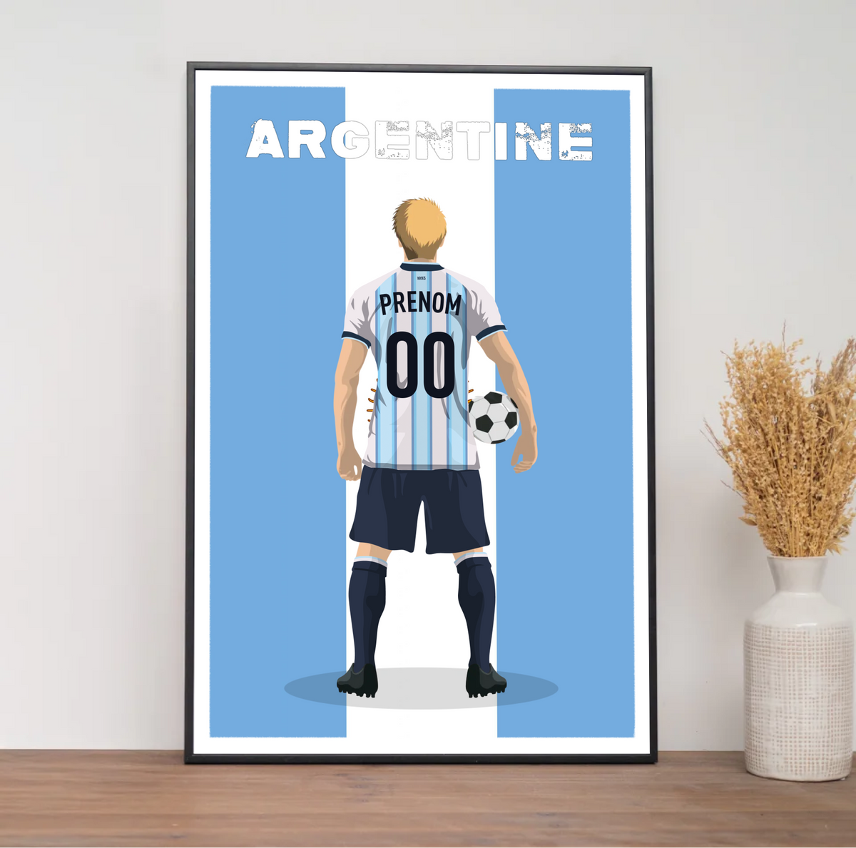 Affiche Foot Argentine - Adulte Personnalisé