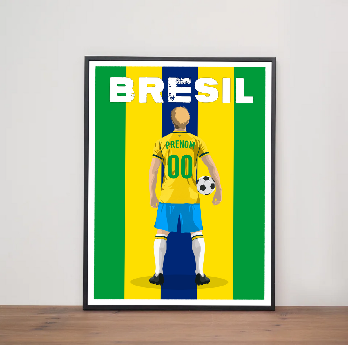 Affiche Foot Brésil - Adulte Personnalisé