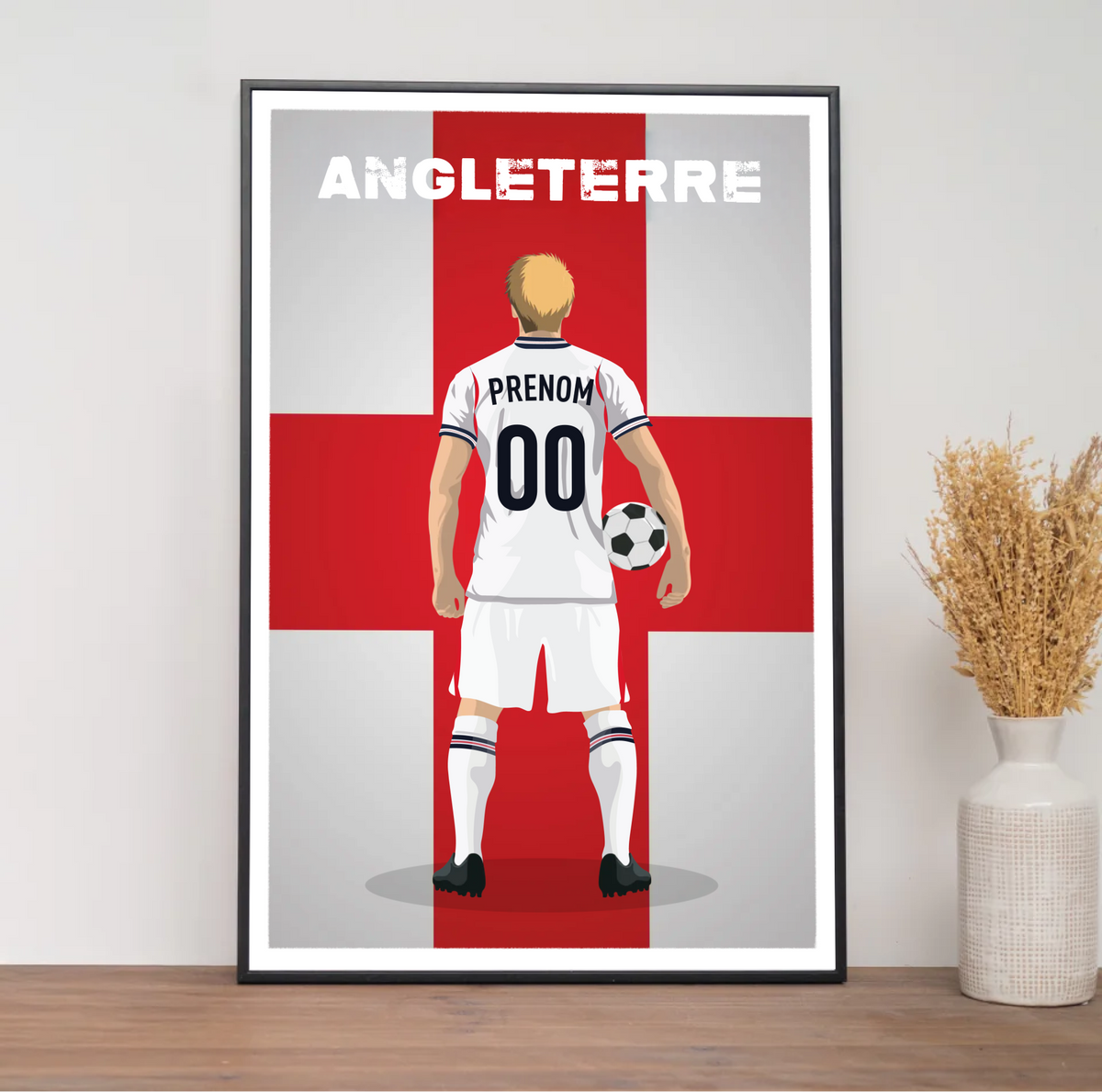 Affiche Foot Angleterre - Adulte Personnalisé