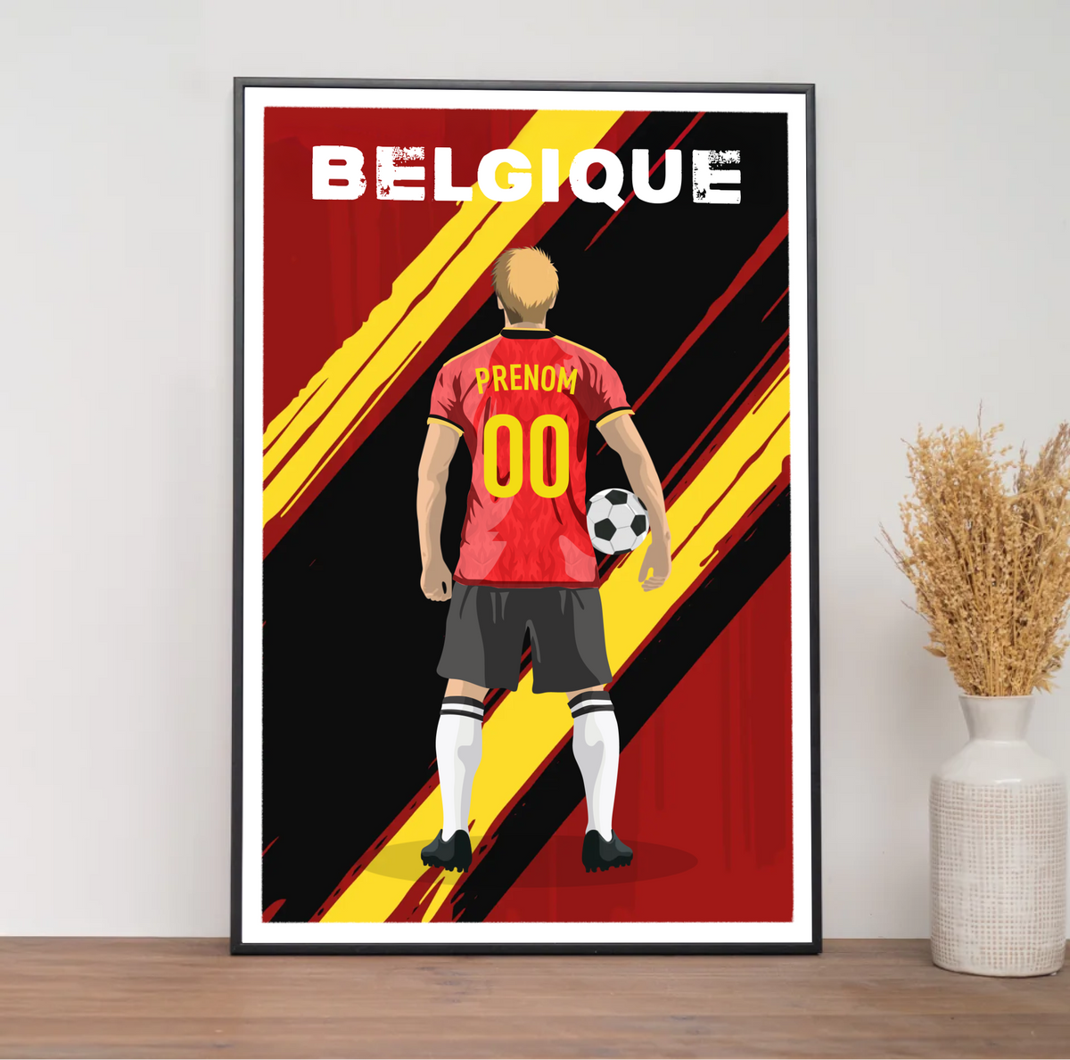 Affiche Foot Belgique - Adulte Personnalisé