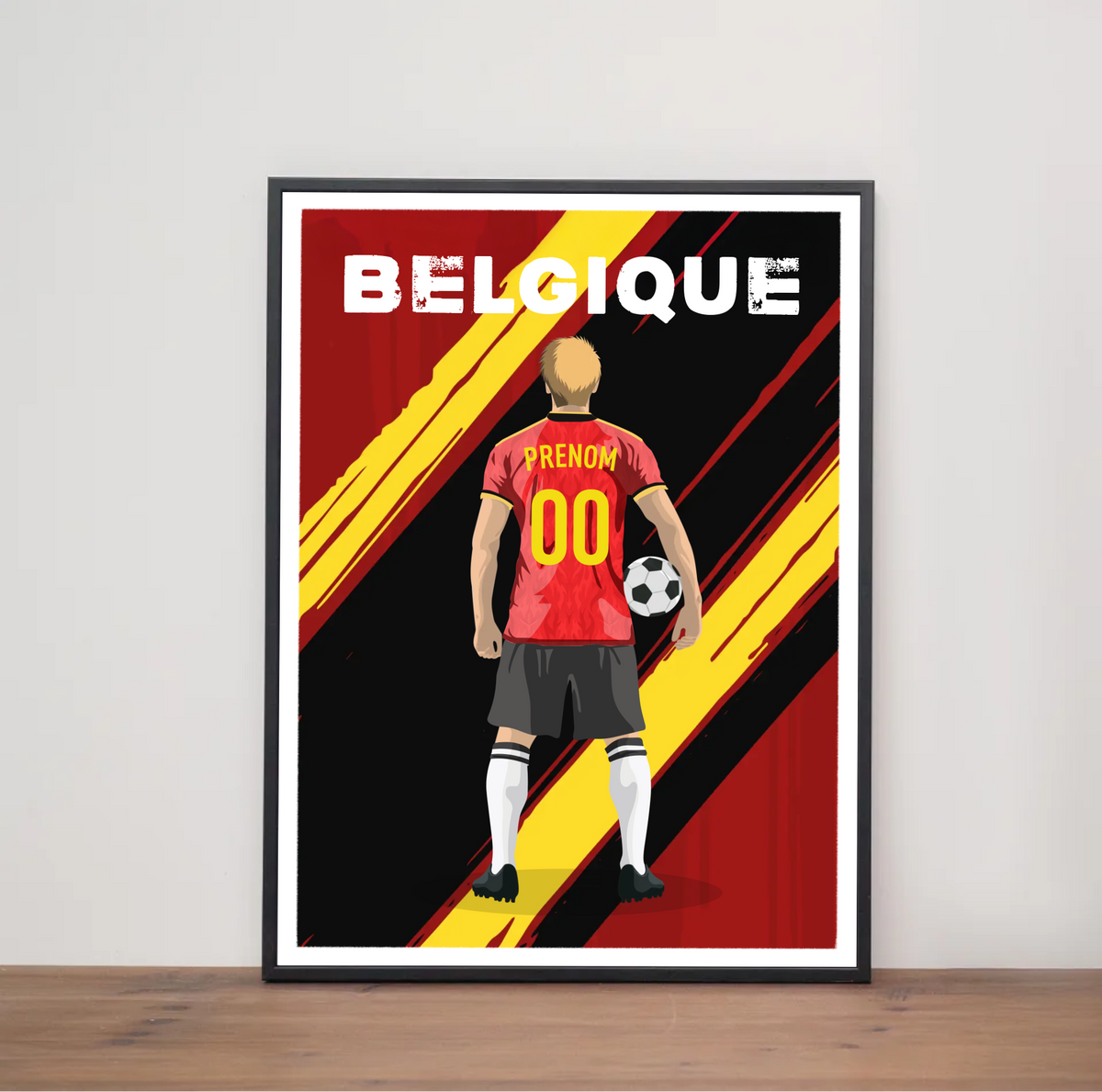 Affiche Foot Belgique - Adulte Personnalisé
