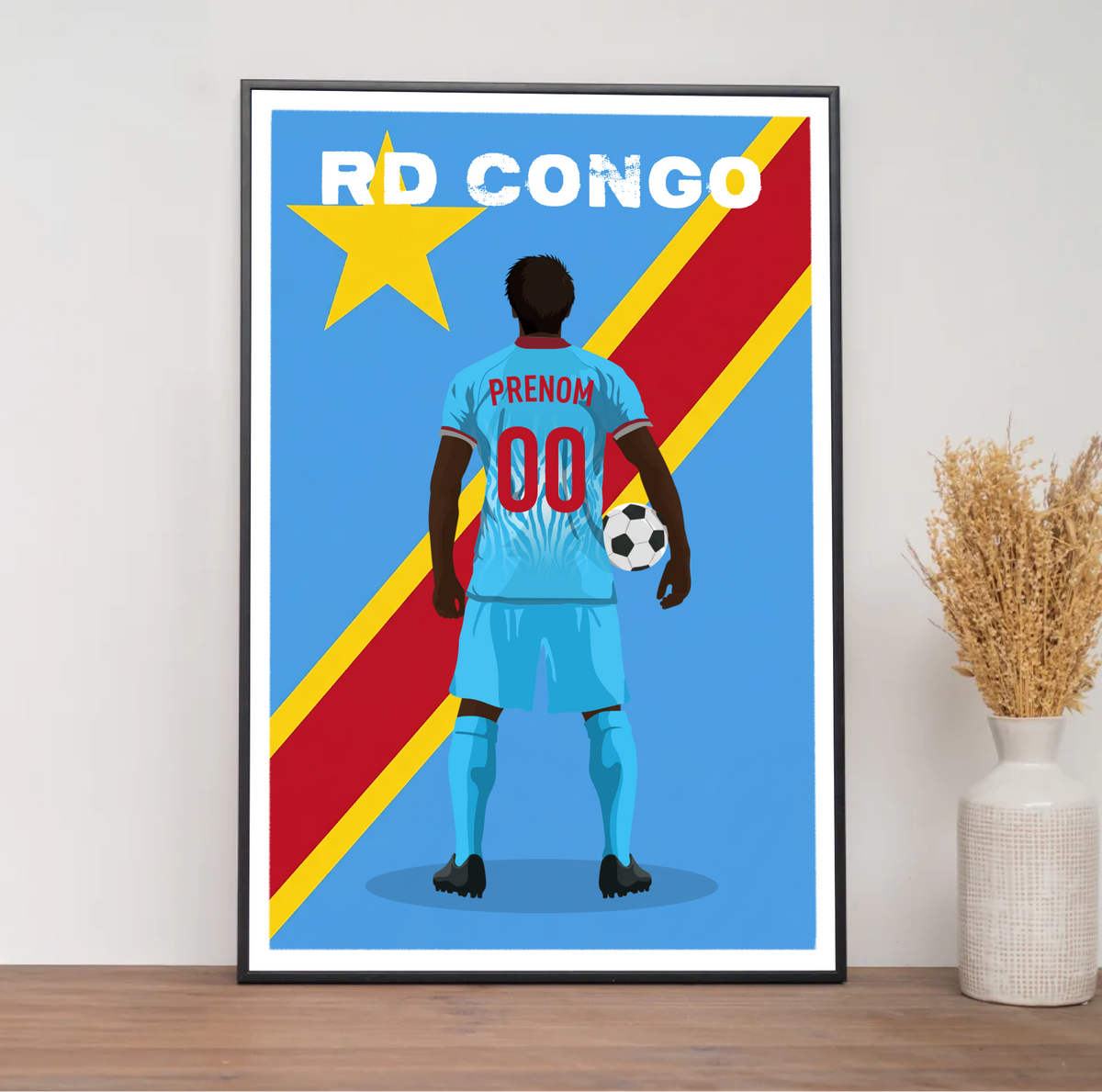 Affiche Foot RD Congo - Adulte Personnalisé