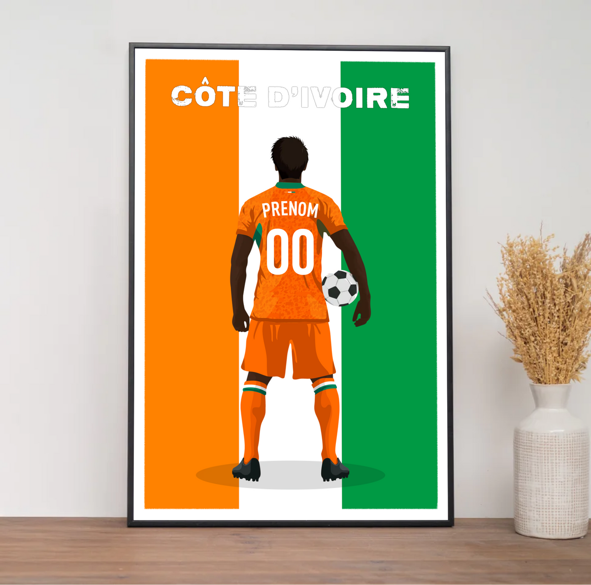 Affiche Foot Côte d'Ivoire - Adulte Personnalisé