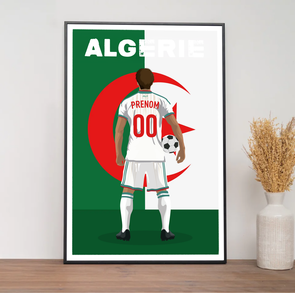 Affiche Foot Algérie - Adulte Personnalisé
