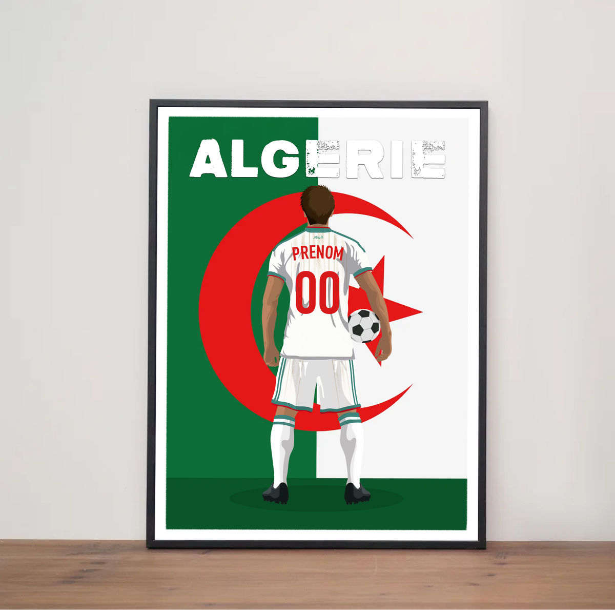 Affiche Foot Algérie - Adulte Personnalisé