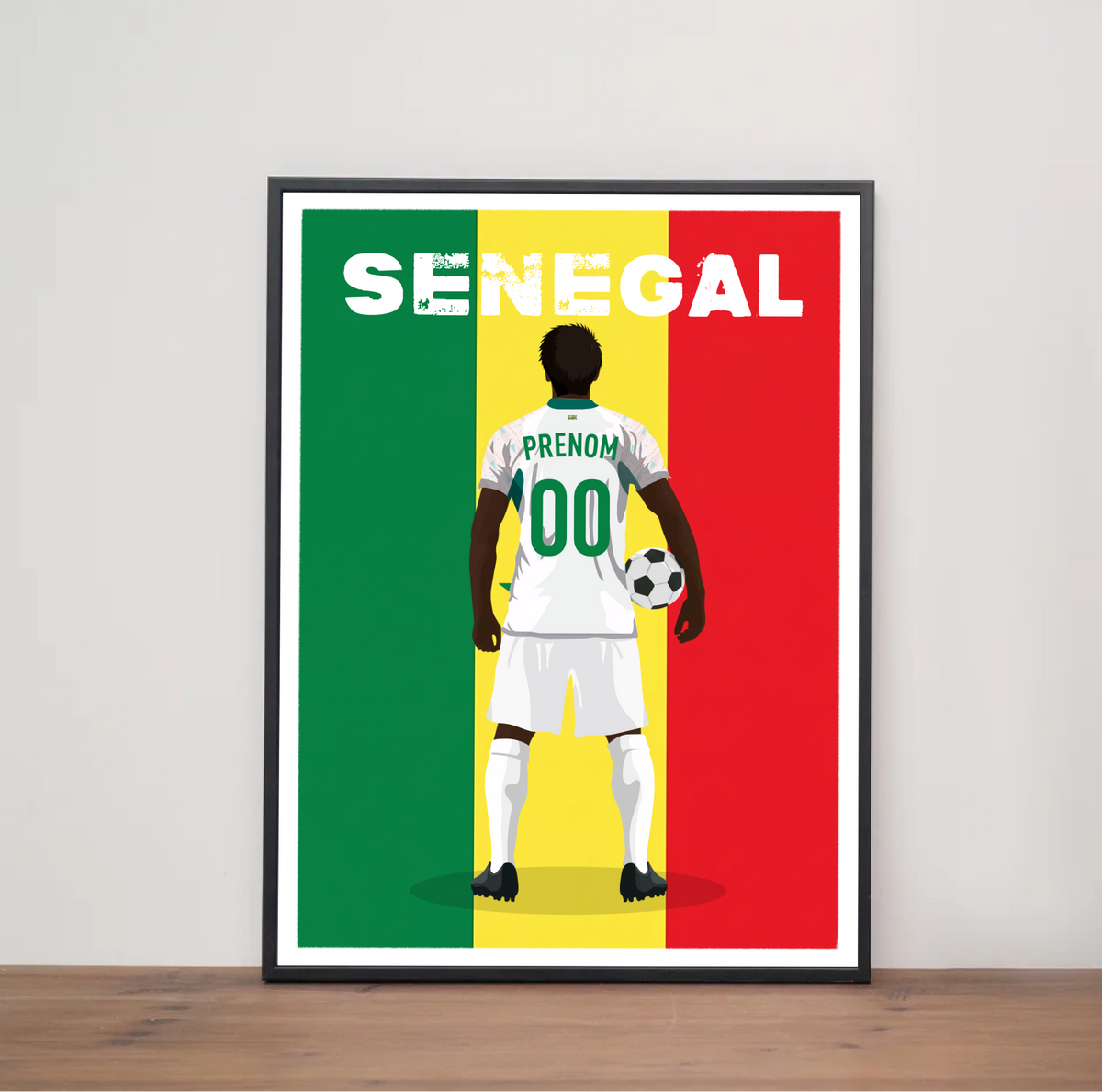Affiche Foot Senegal - Adulte Personnalisé