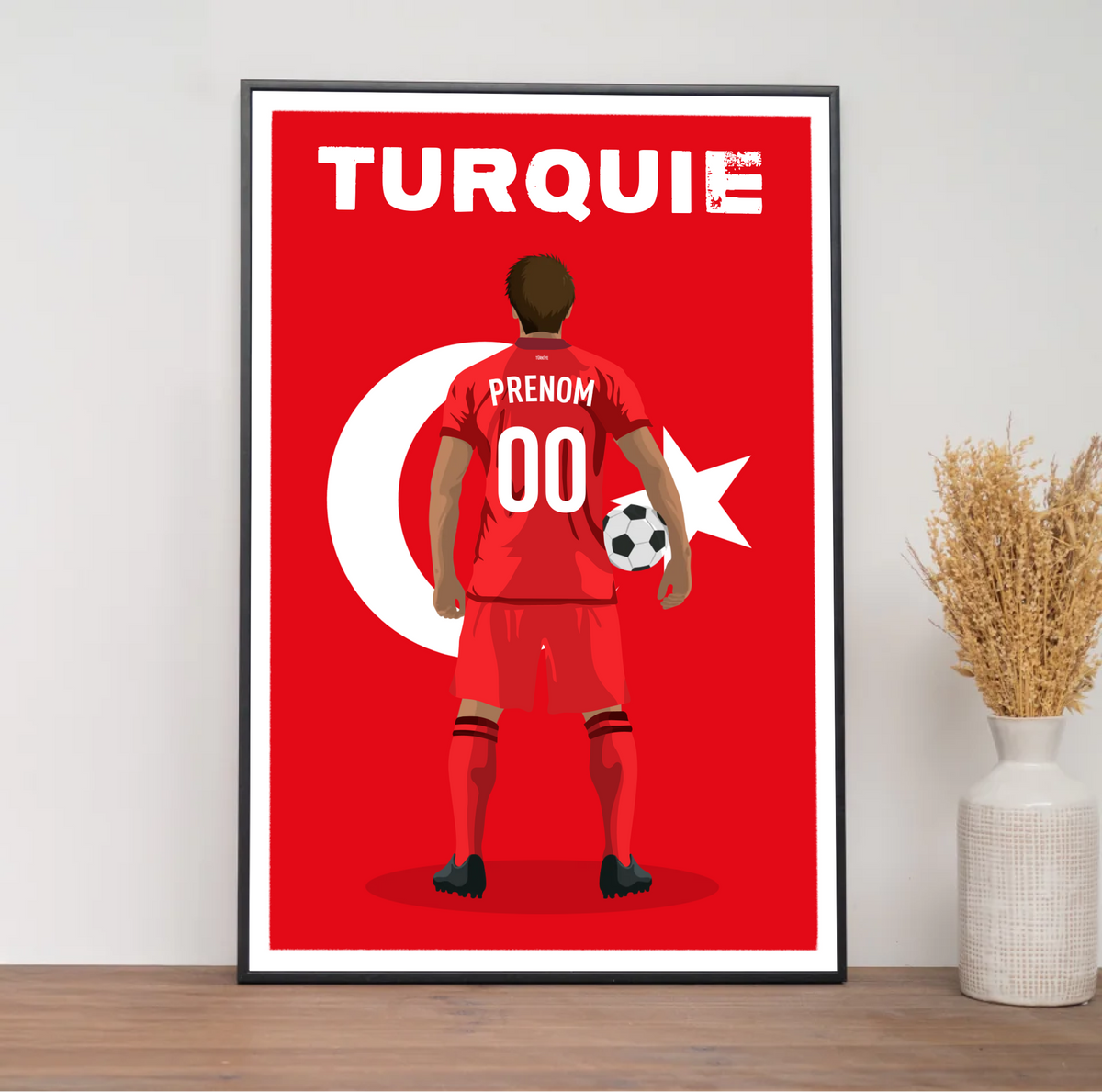 Affiche Foot Turquie - Adulte Personnalisé