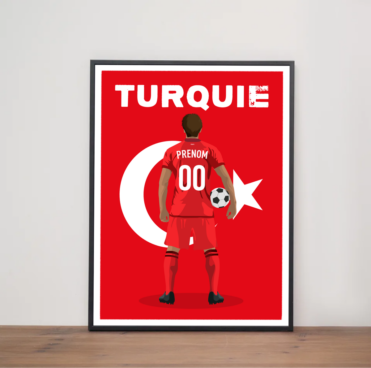 Affiche Foot Turquie - Adulte Personnalisé