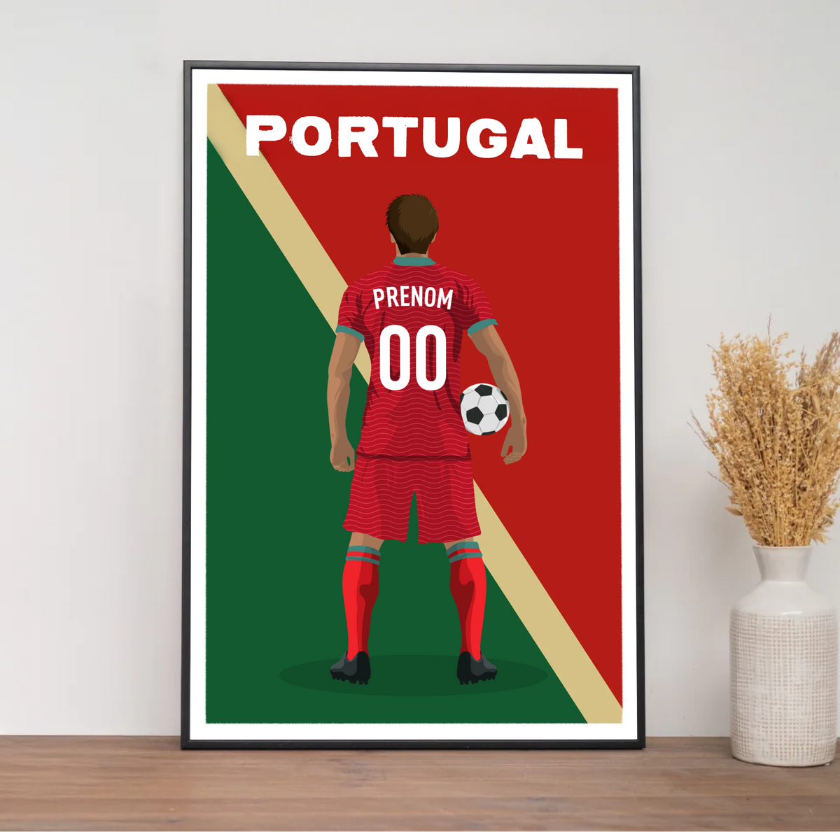 Affiche Foot Portugal - Adulte Personnalisé