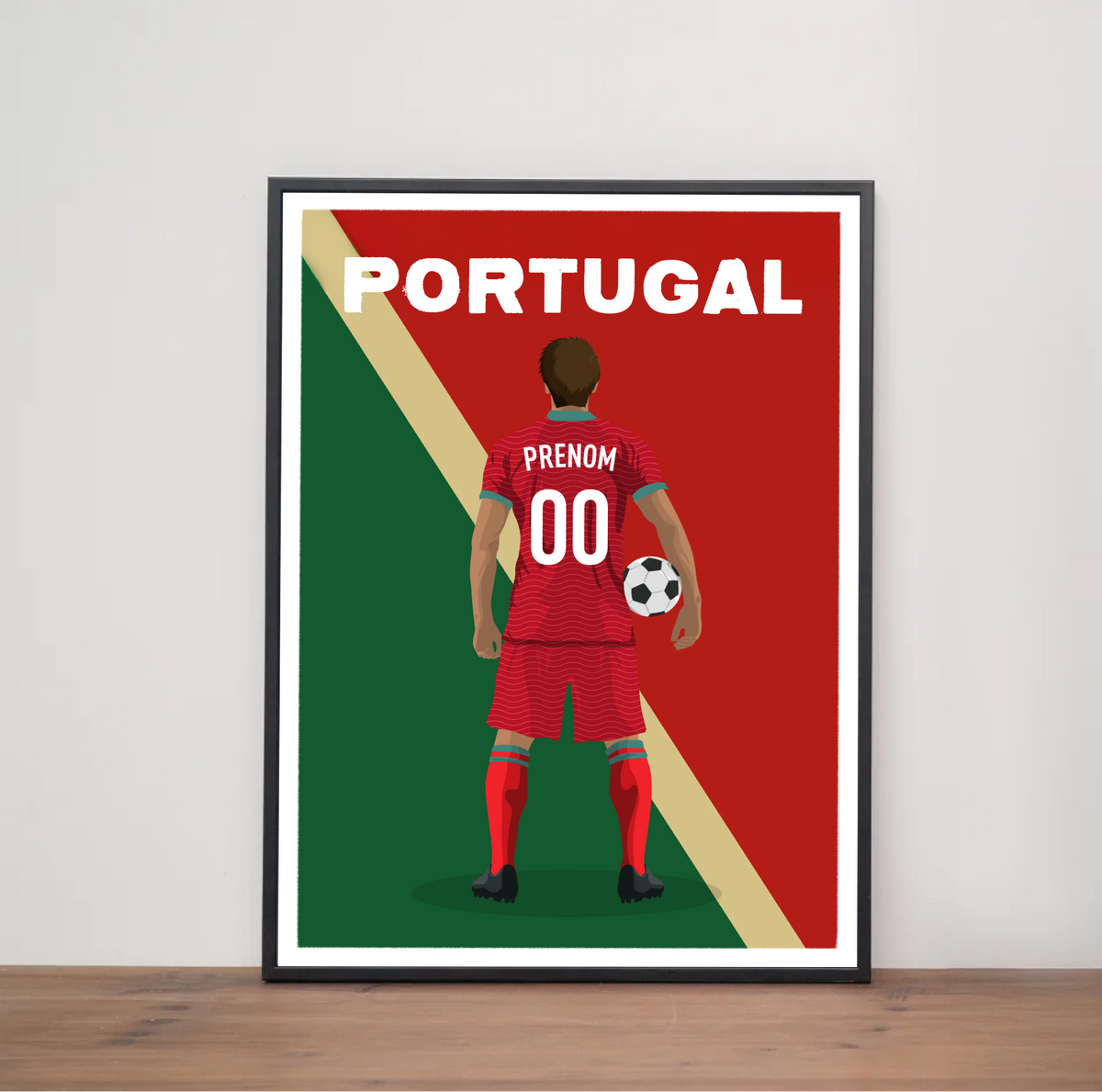 Affiche Foot Portugal - Adulte Personnalisé