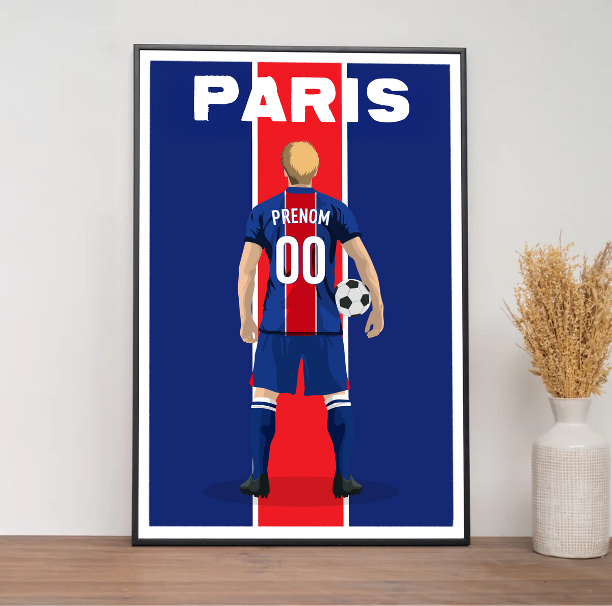 Affiche Foot Paris - Adulte Personnalisé