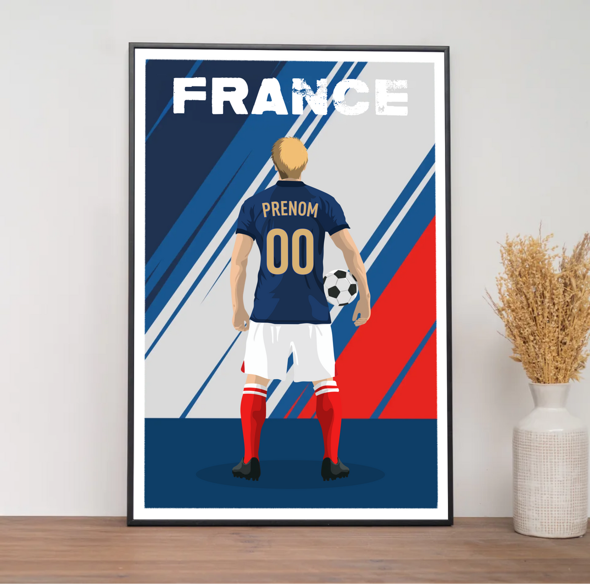 Affiche Foot France - Adulte Personnalisé