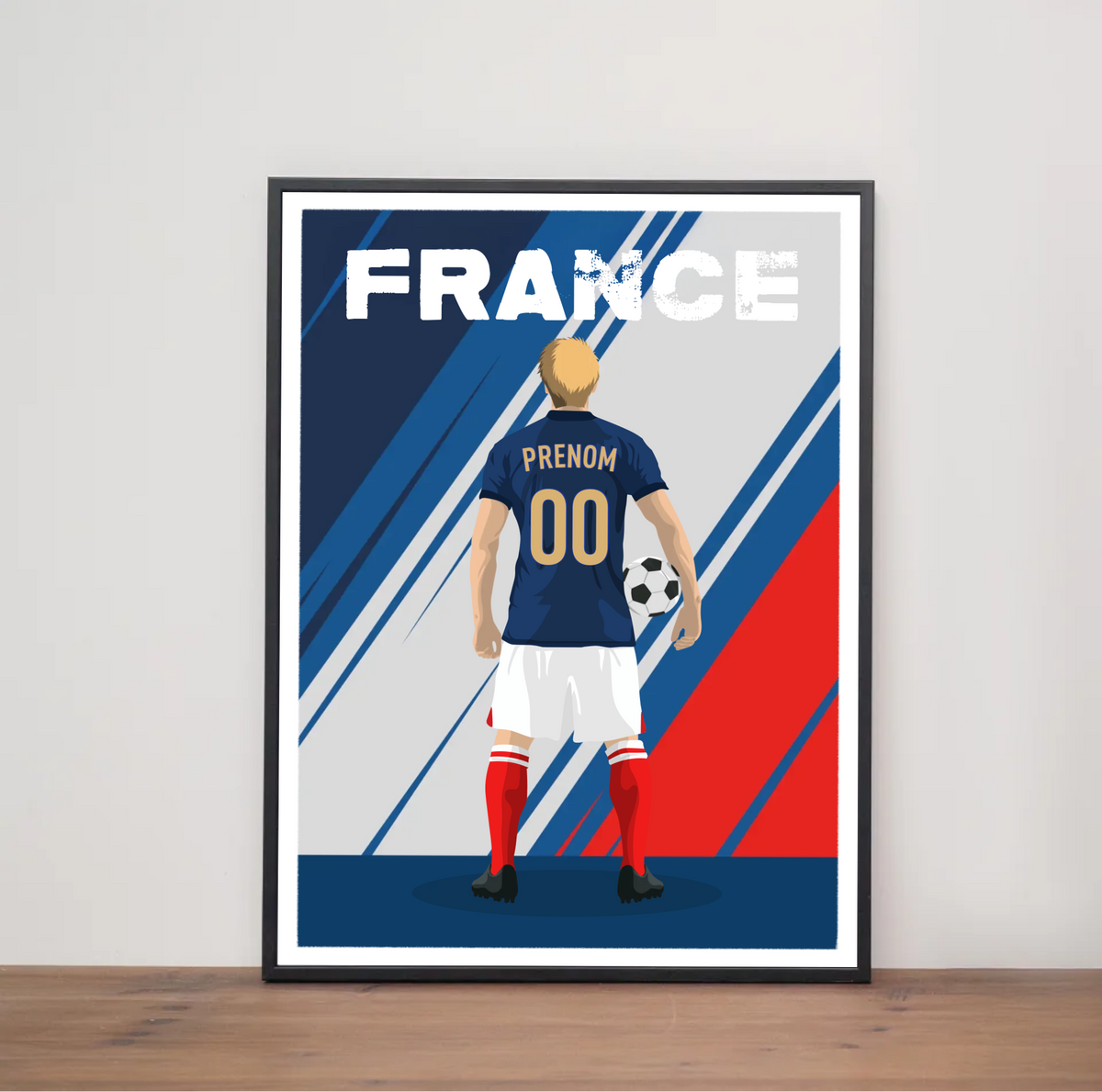 Affiche Foot France - Adulte Personnalisé