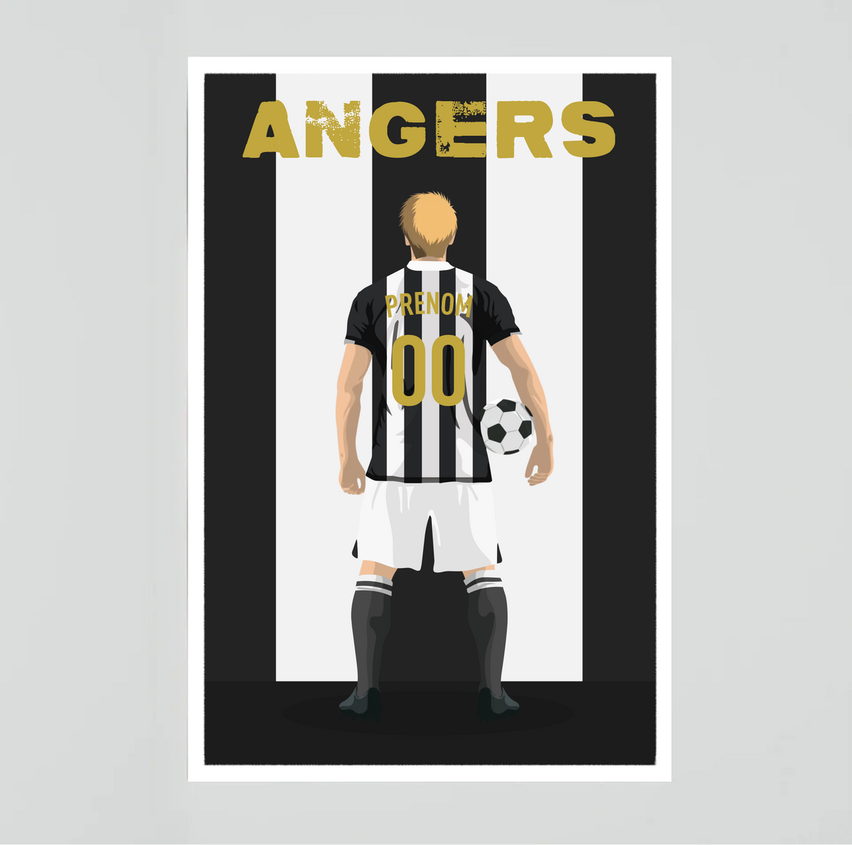 Affiche Foot Angers - Adulte Personnalisé