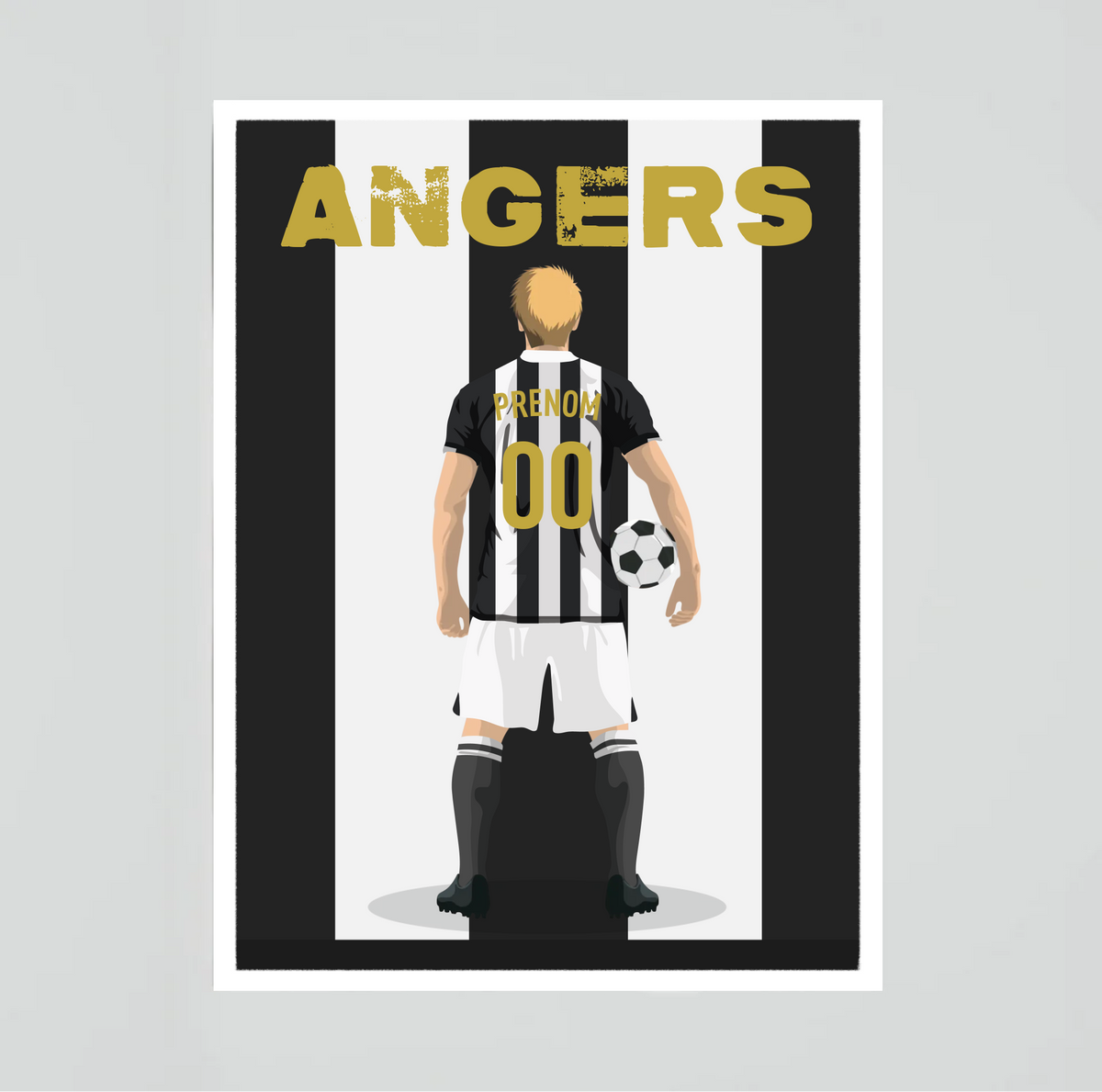 Affiche Foot Angers - Adulte Personnalisé