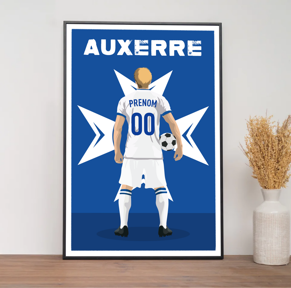 Affiche Foot Auxerre - Adulte Personnalisé