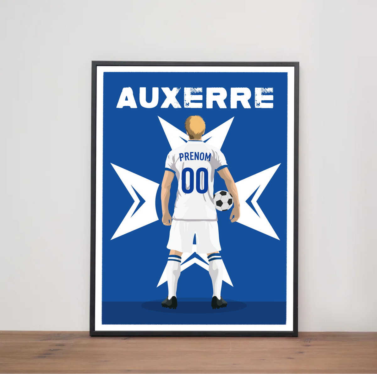 Affiche Foot Auxerre - Adulte Personnalisé